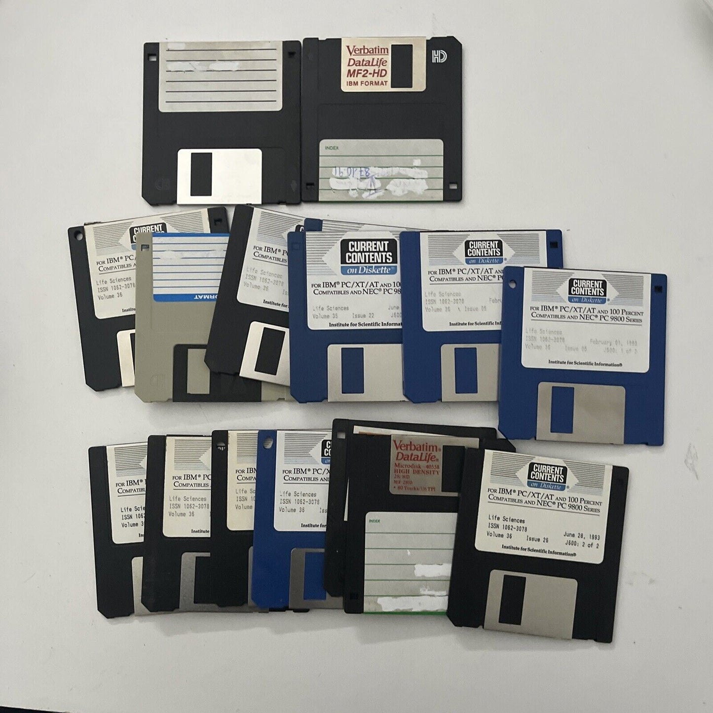 16x Used 3.5" Floppy Disc Media