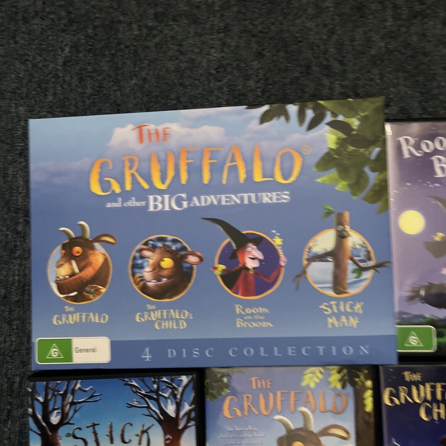 The Gruffalo and Other Big Adventures | Boxset (DVD, 2016, 4-Disc) Region 4