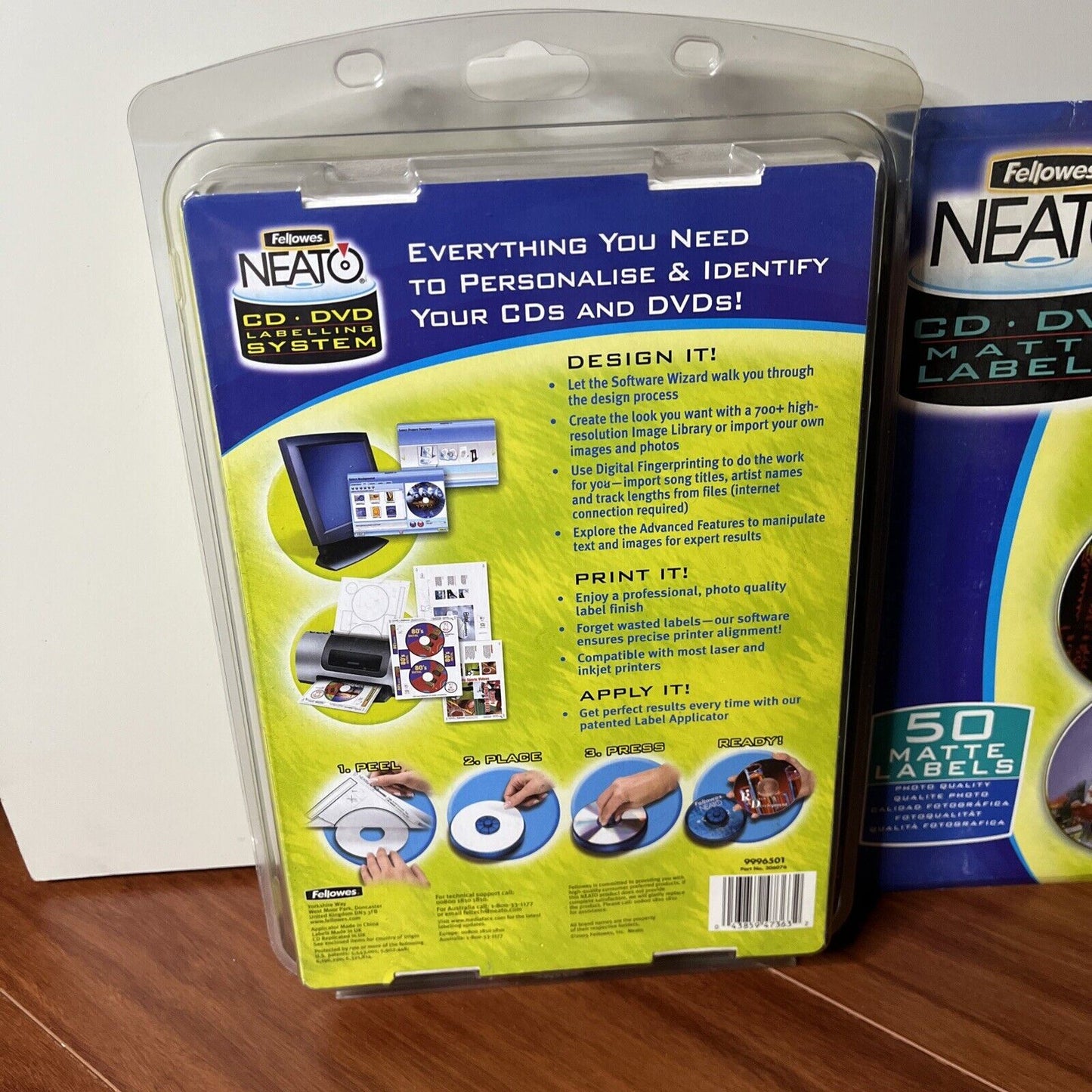 Fellowes Neato - CD + DVD Labelling System - With 50 Extra Matte Labels