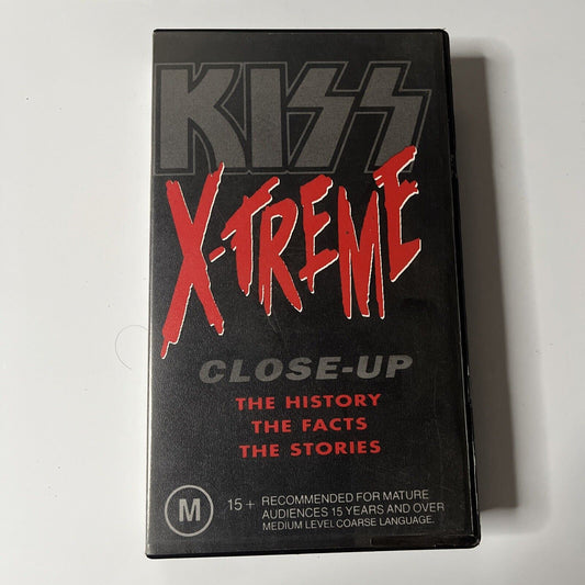 KISS - X-TREME CLOSE-UP The History The Facts The Stories (VHS Tape 1992) PAL