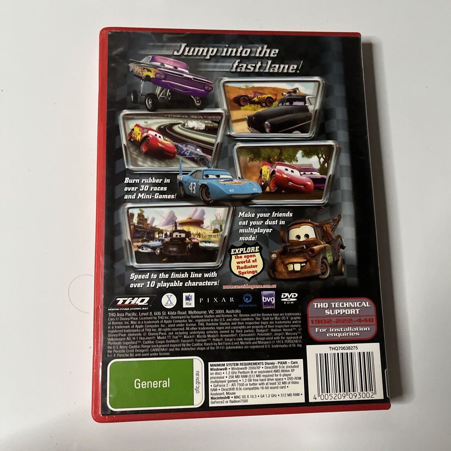 Disney Pixar Cars & Cars Radiator Springs Adventure PC Mac DVD-ROM