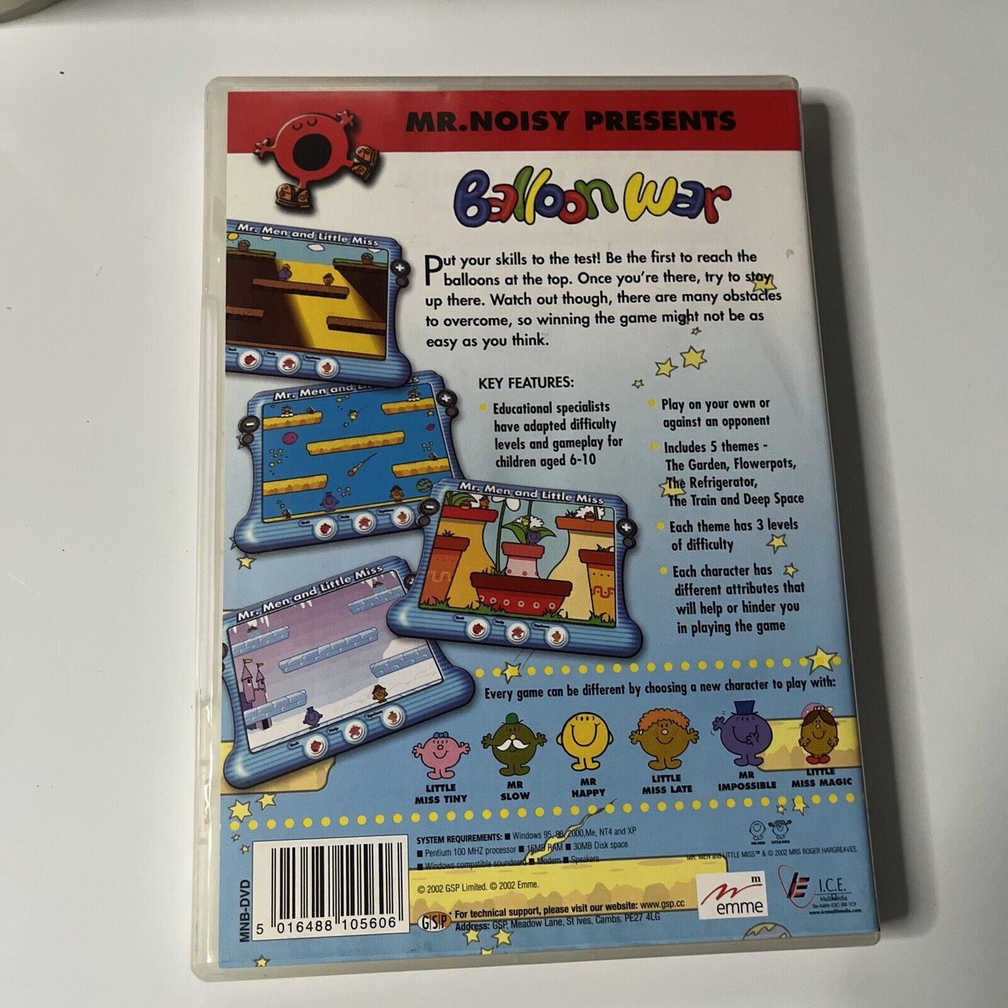 Mr Noisy presents - Balloon War PC CDROM