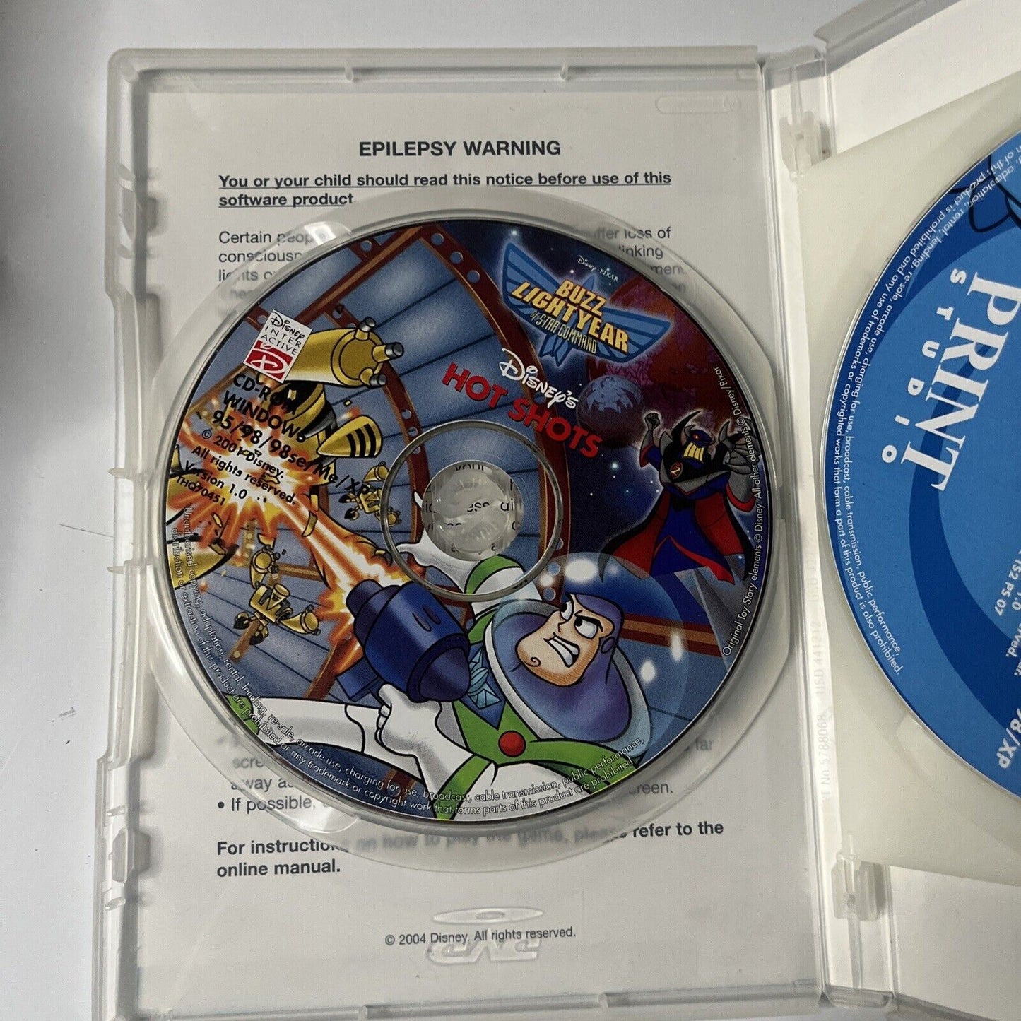 Buzz Lightyear Star Command / Toy Story 2 Studio PC CDROM Video Game