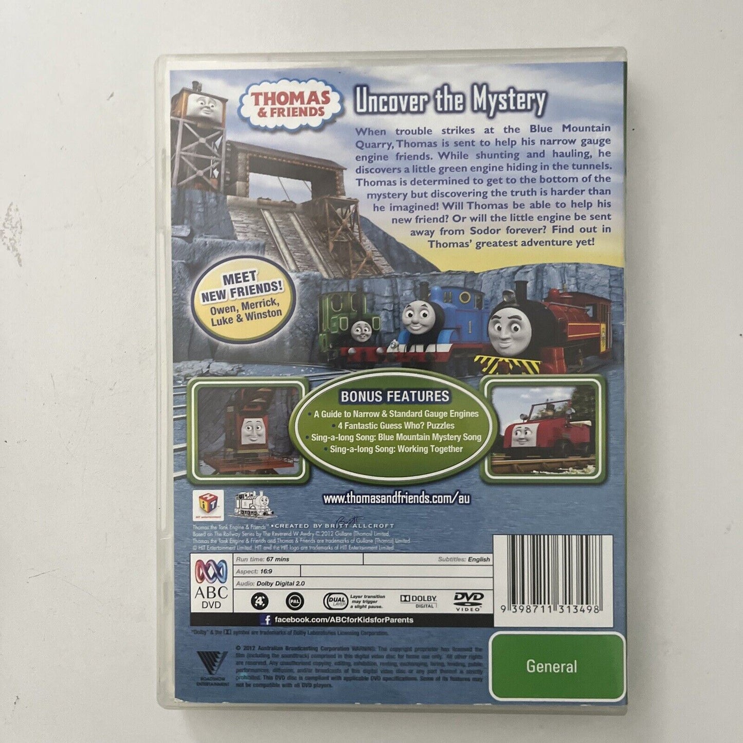 Thomas & Friends - Blue Mountain Mystery The Movie (DVD, 2012) Region 4