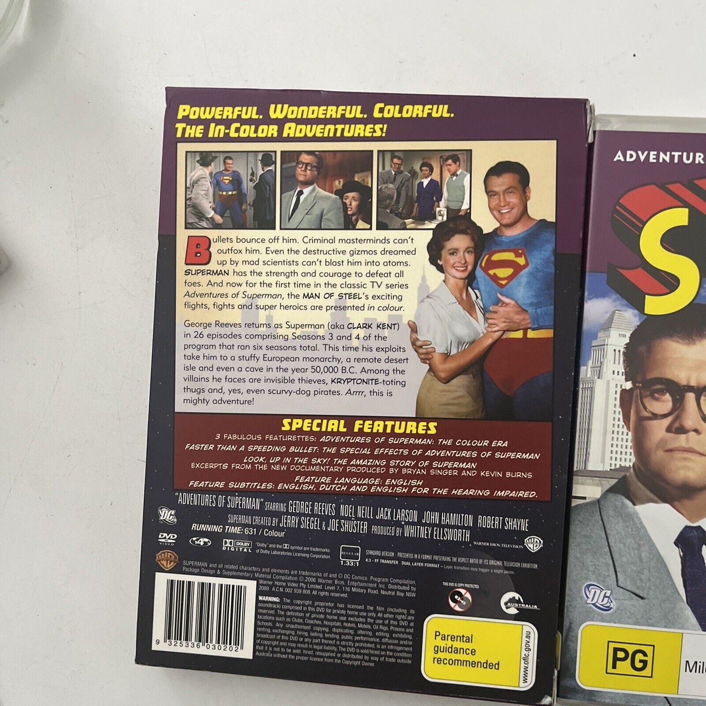 Adventures Of Superman : Season 3-4 (DVD, 1953, 5-Disc) Region 4