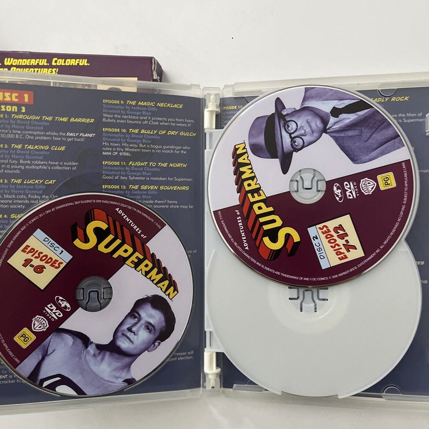 Adventures Of Superman : Season 3-4 (DVD, 1953, 5-Disc) Region 4