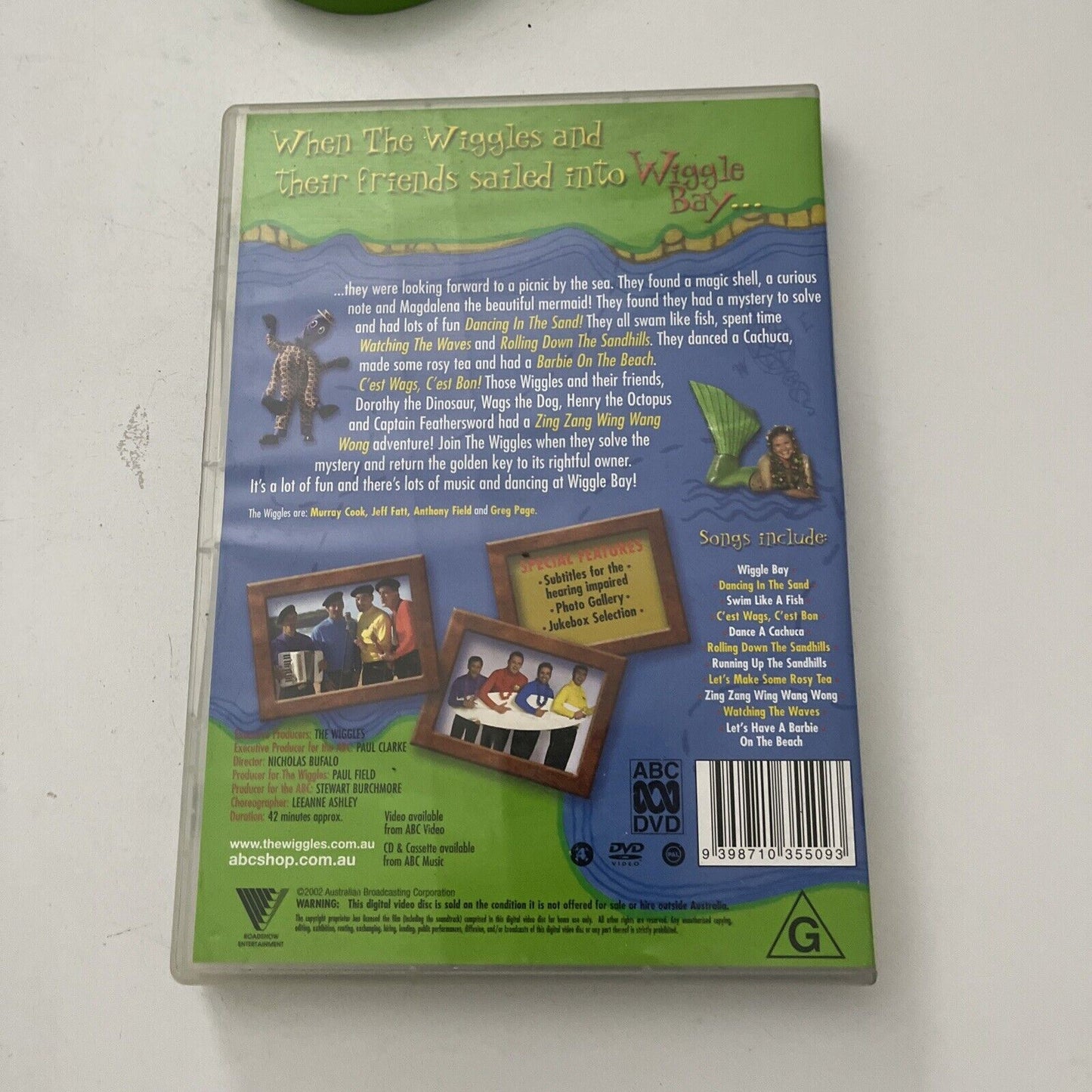 The Wiggles: Wiggle Bay DVD Region 4,  Murray Cook, Jeff Fatt, Anthony Field