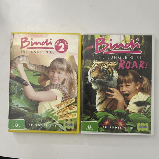 Bindi - The Jungle Girl: Vol 2 & 3 (DVD, 2007, 2-Disc) Bindi Irwin Region 4