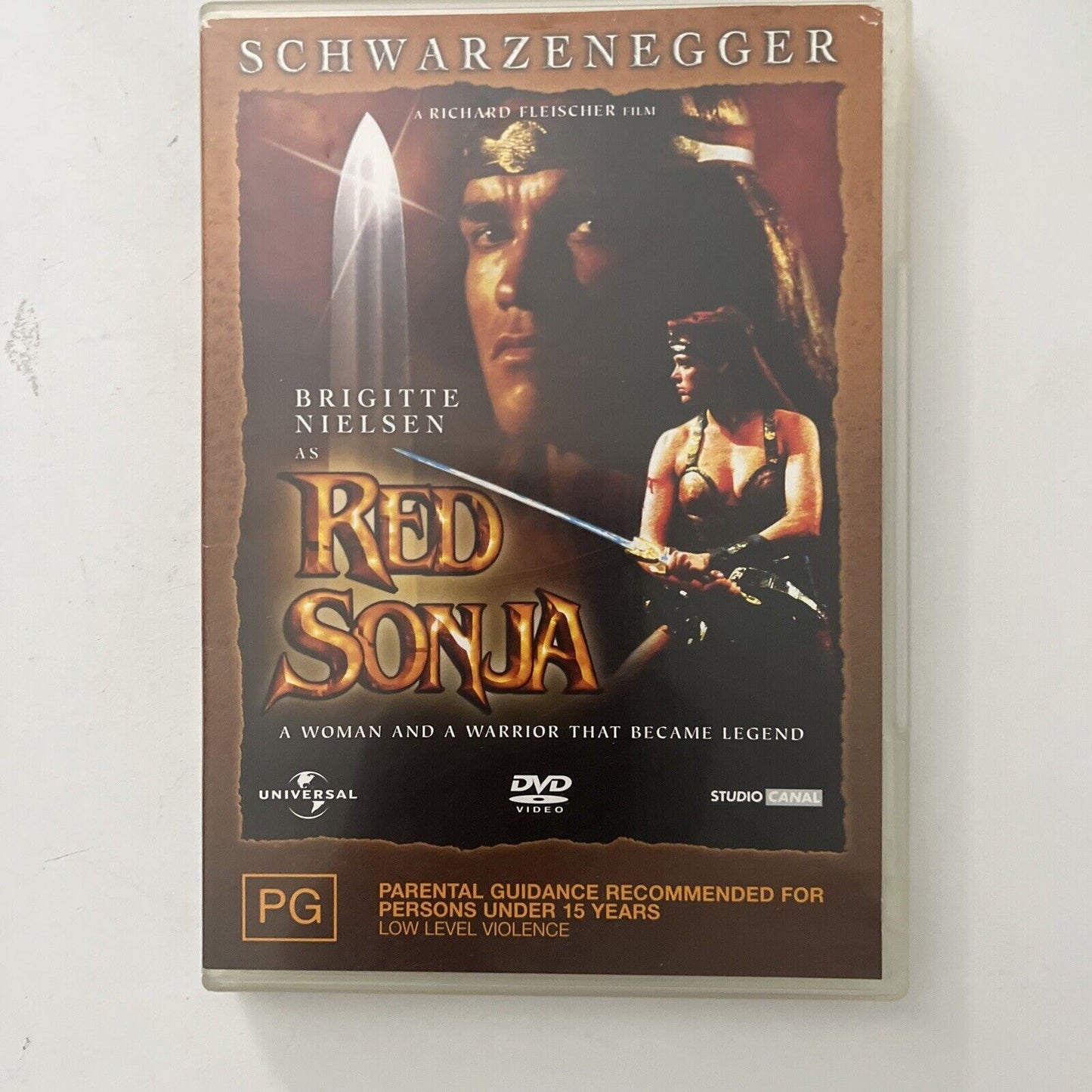 Red Sonja (DVD, 1985) Arnold Schwarzenegger, Brigitte Nielsen Region 4&2