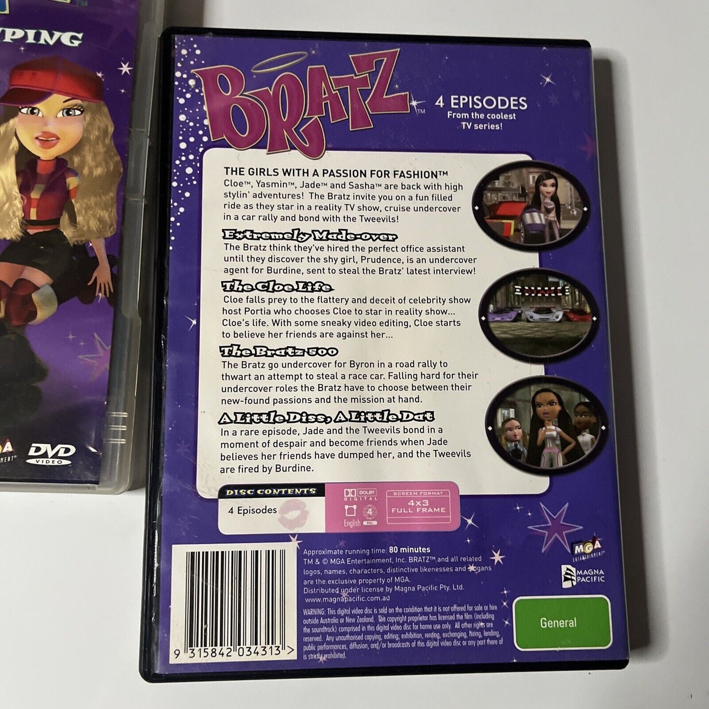 Bratz - Camping / Rally 500 (DVD, 2005, 2-Disc) Region 4