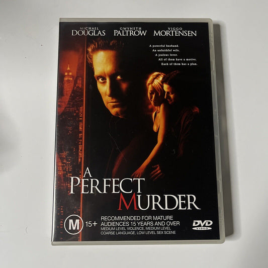 A Perfect Murder (DVD, 1998) Michael Douglas, Gwyneth Paltrow, NEW Region4
