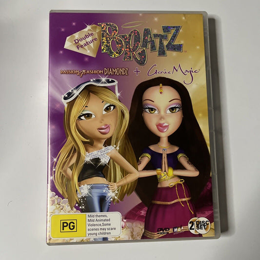 Bratz: Genie Magic / Passion 4 Fashion Diamondz (DVD, 2006, 2-Disc)  Region 4