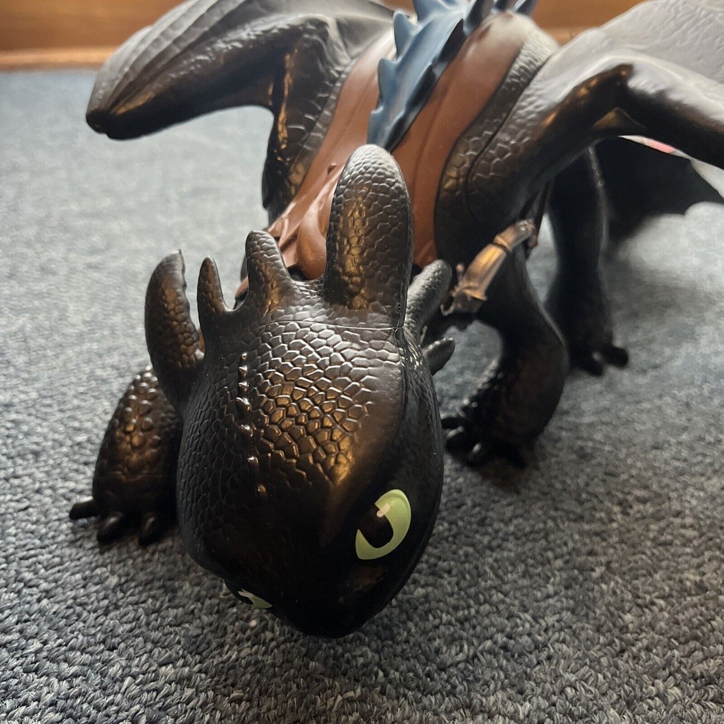 Mega Toothless Dragon 23" Spin Master Nightfury Mega Alpha Blue Spine Toy 2014