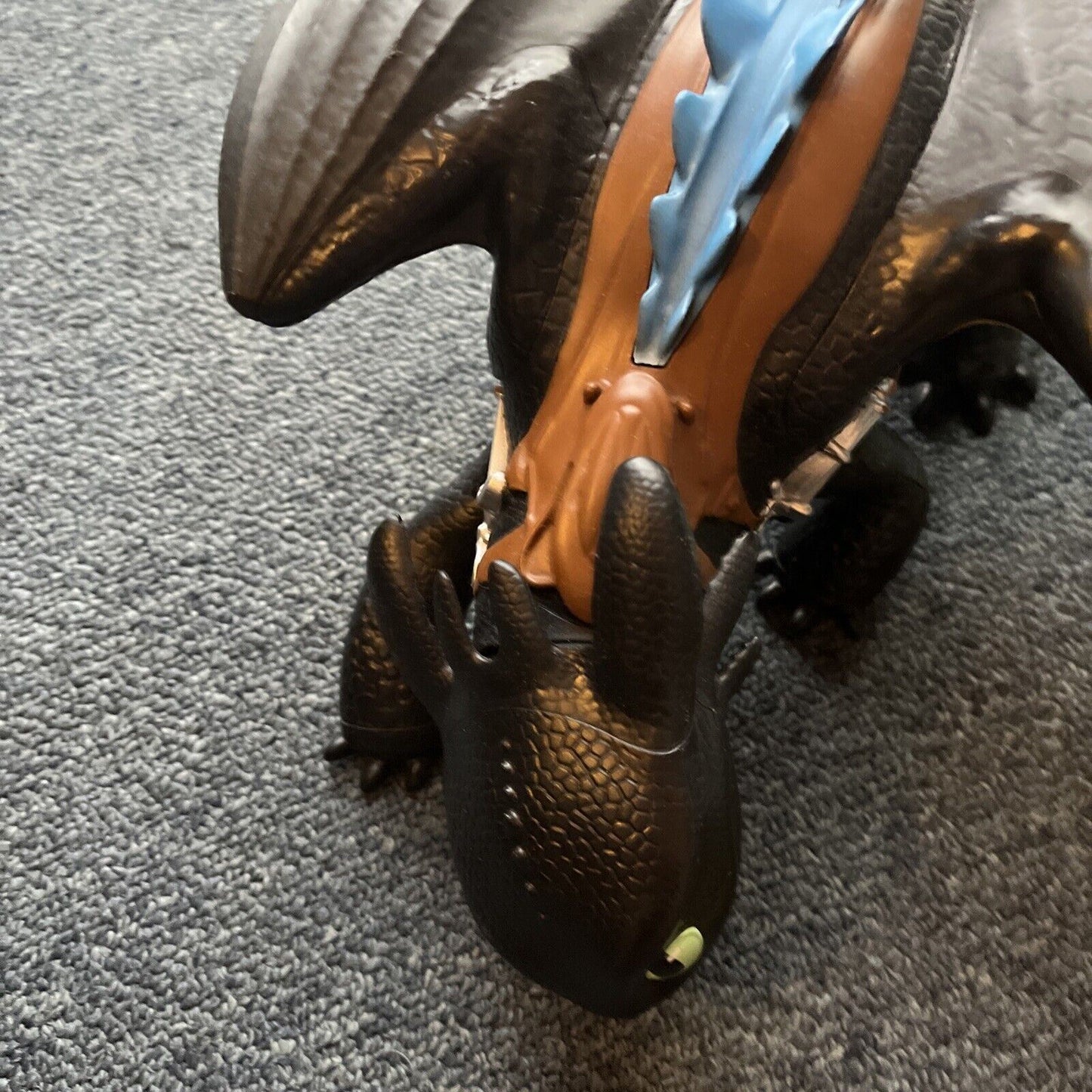 Mega Toothless Dragon 23" Spin Master Nightfury Mega Alpha Blue Spine Toy 2014