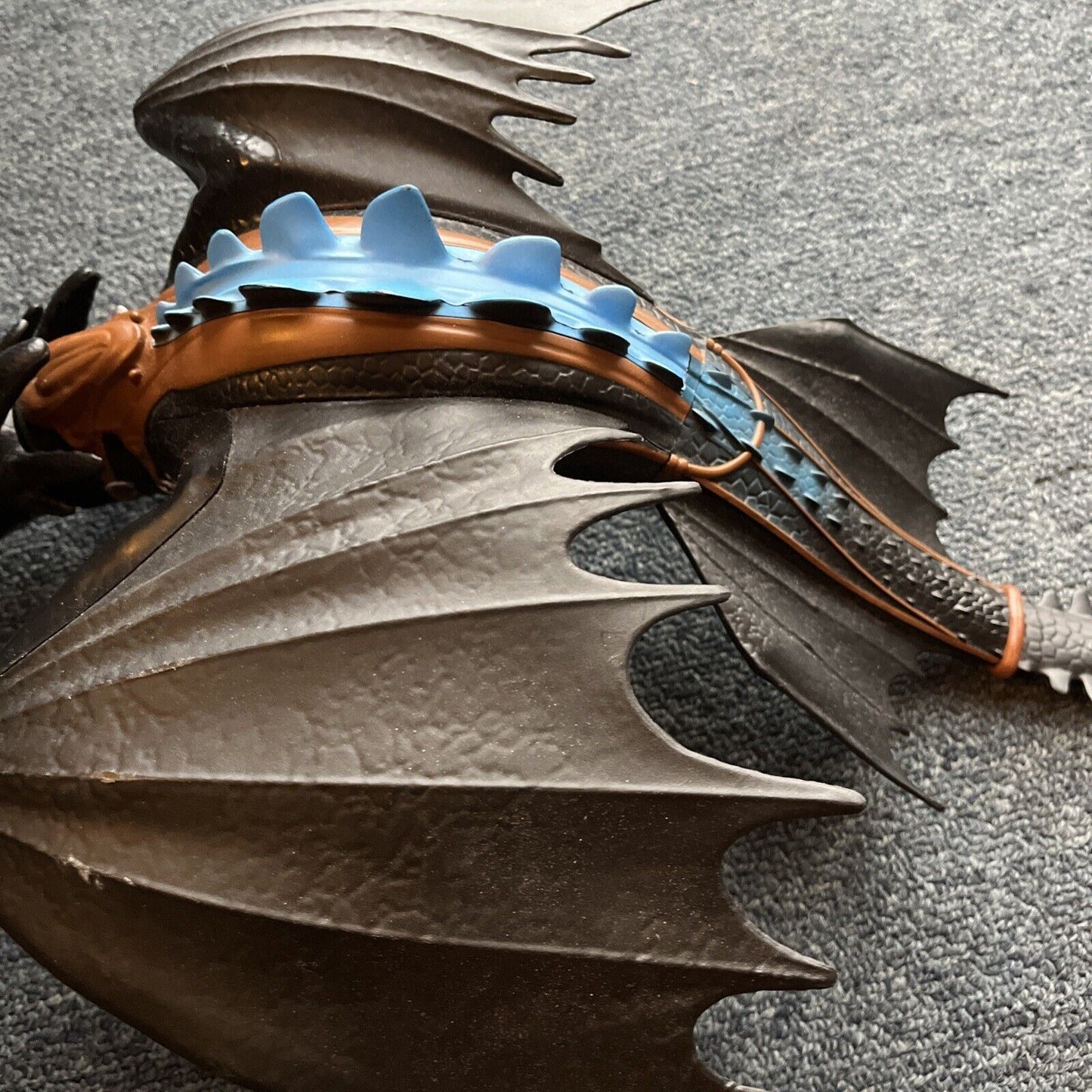 Mega Toothless Dragon 23" Spin Master Nightfury Mega Alpha Blue Spine Toy 2014