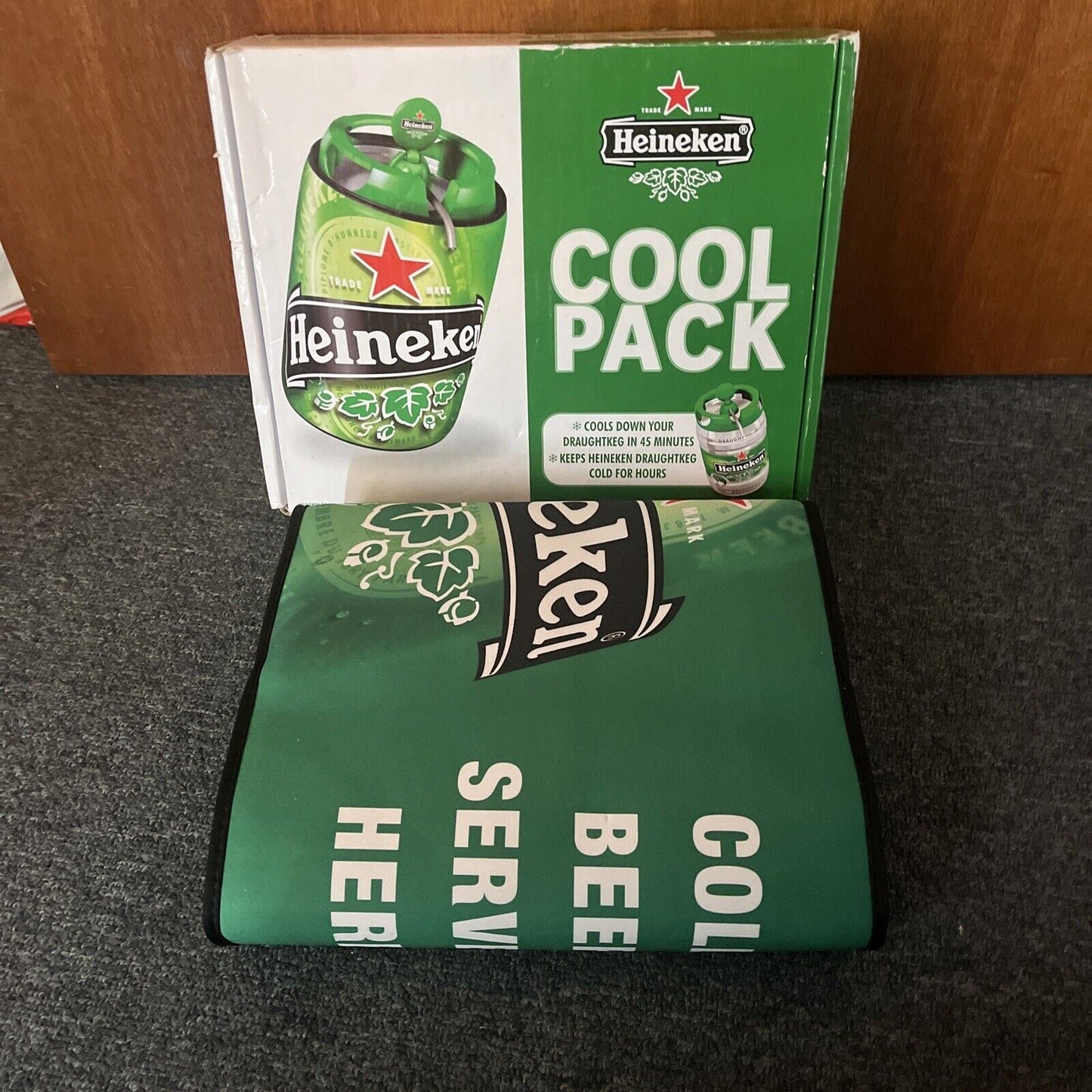 Heineken Cool Pack for Beer Cans Bottle Reusuable *Very Good Condition*