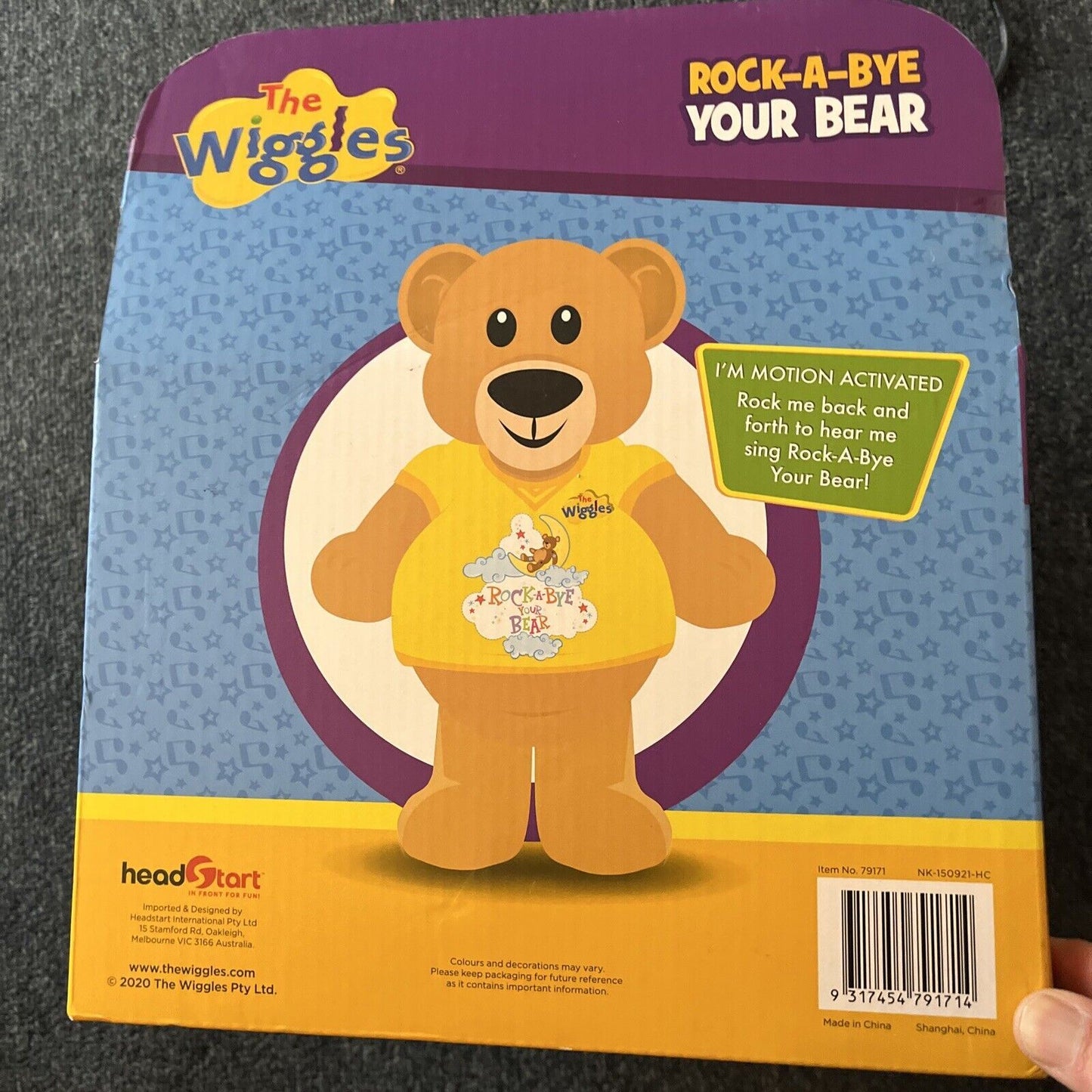 The Wiggles Rock-A-Bye Bear Motion Activated, Stuffed Animals for Kids