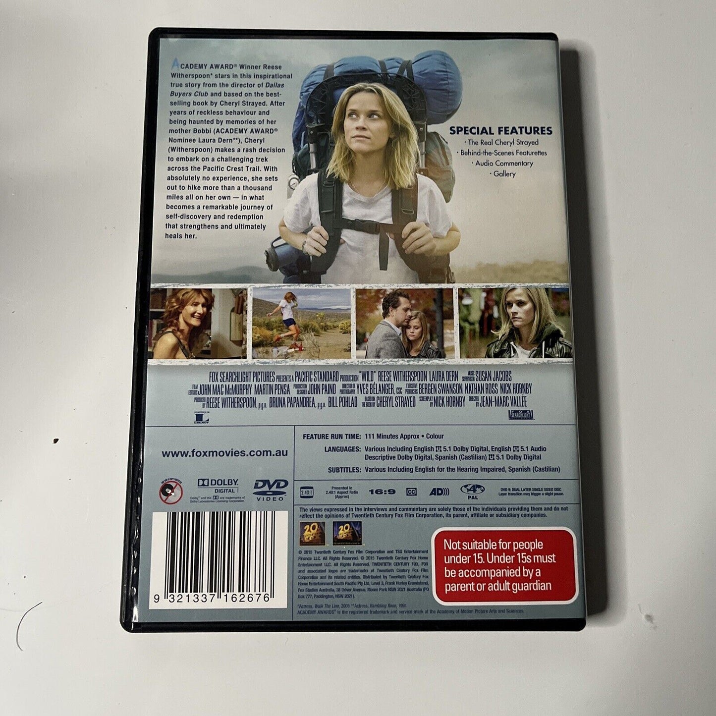 Wild (DVD, 2014) Reese Witherspoon, Laura Dern, Thomas Sadoski, NEW Region 4