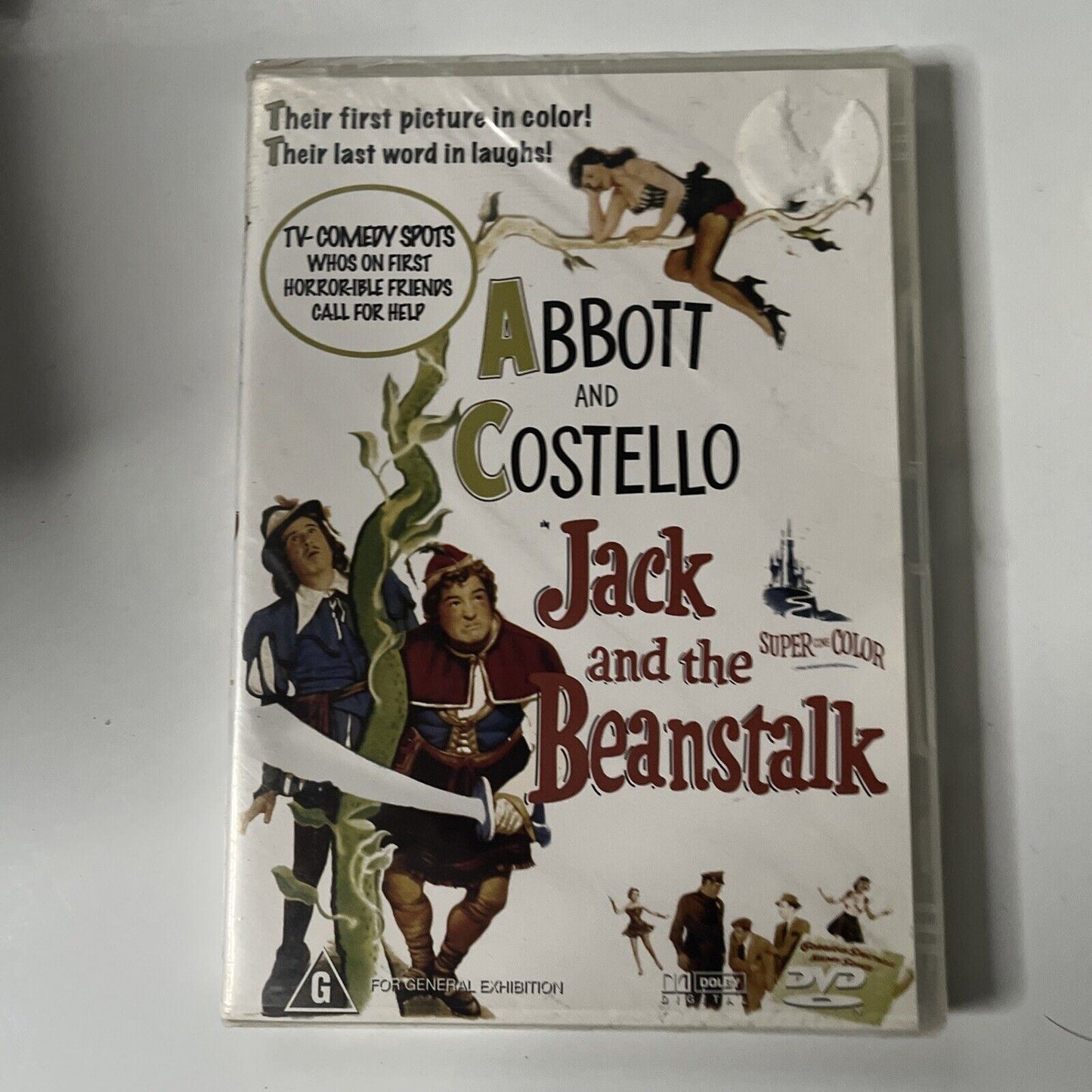 *New Sealed* Jack And The Beanstalk (DVD, 1952) NEW Bud Abbott, Region 4