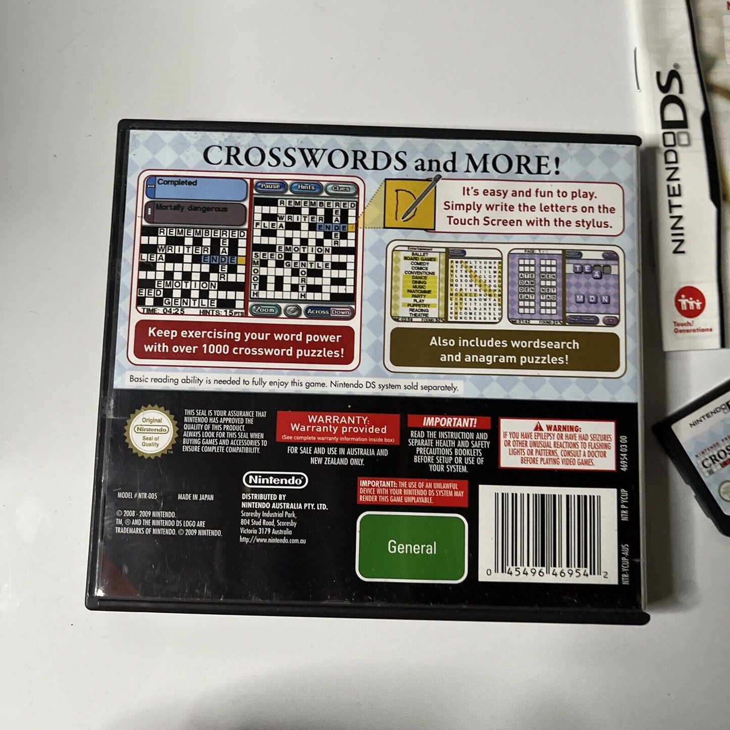 Nintendo Presents Crossword Collection Nintendo DS Complete With Man