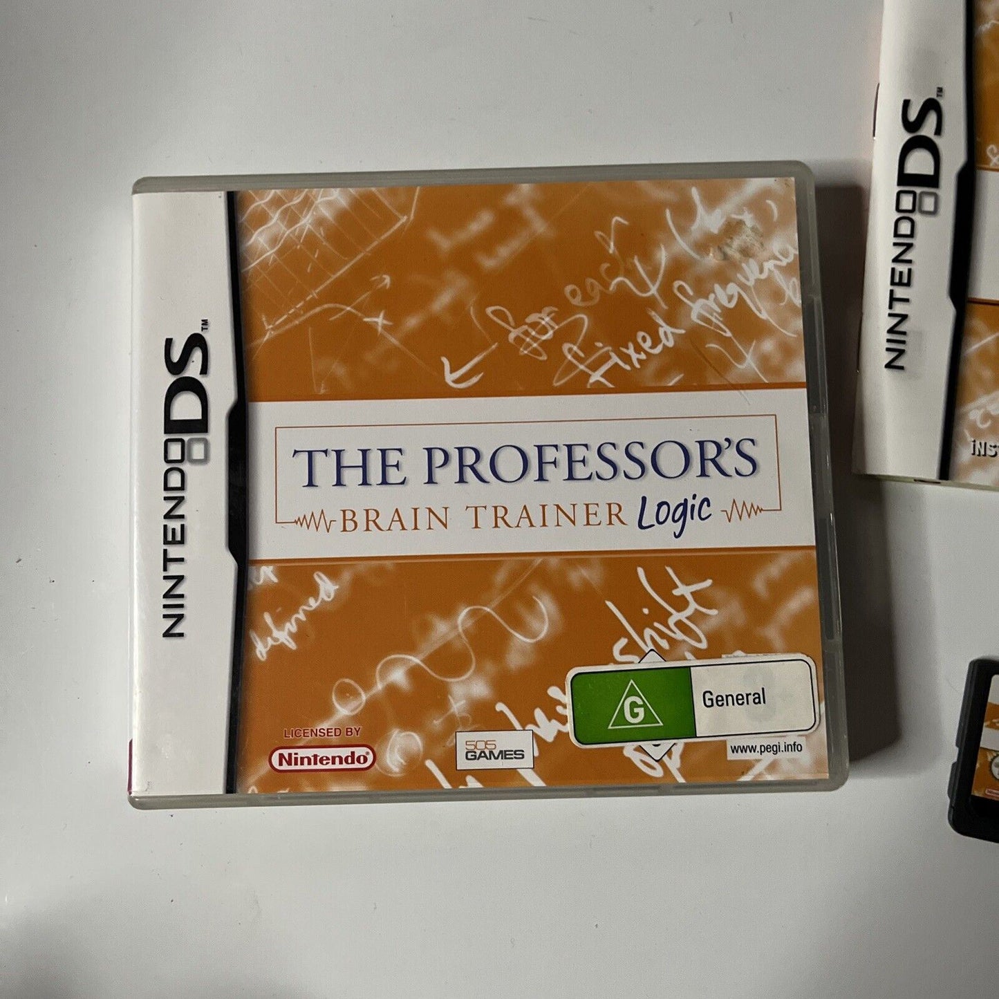 The Professor's Brain Trainer Logic - Nintendo DS Game + Manual