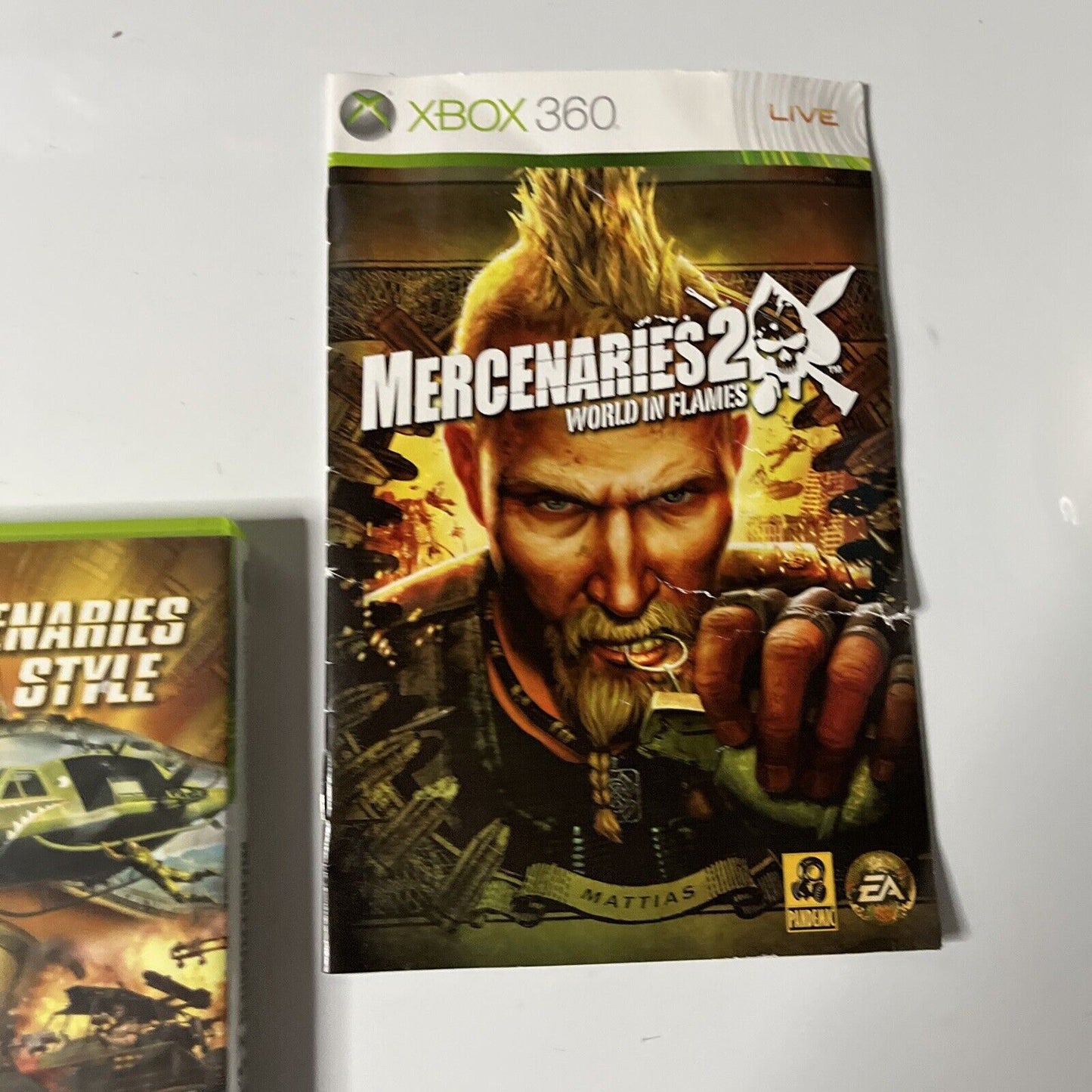 Mercenaries 2 World in Flames Xbox 360 Game Complete with Manual PAL