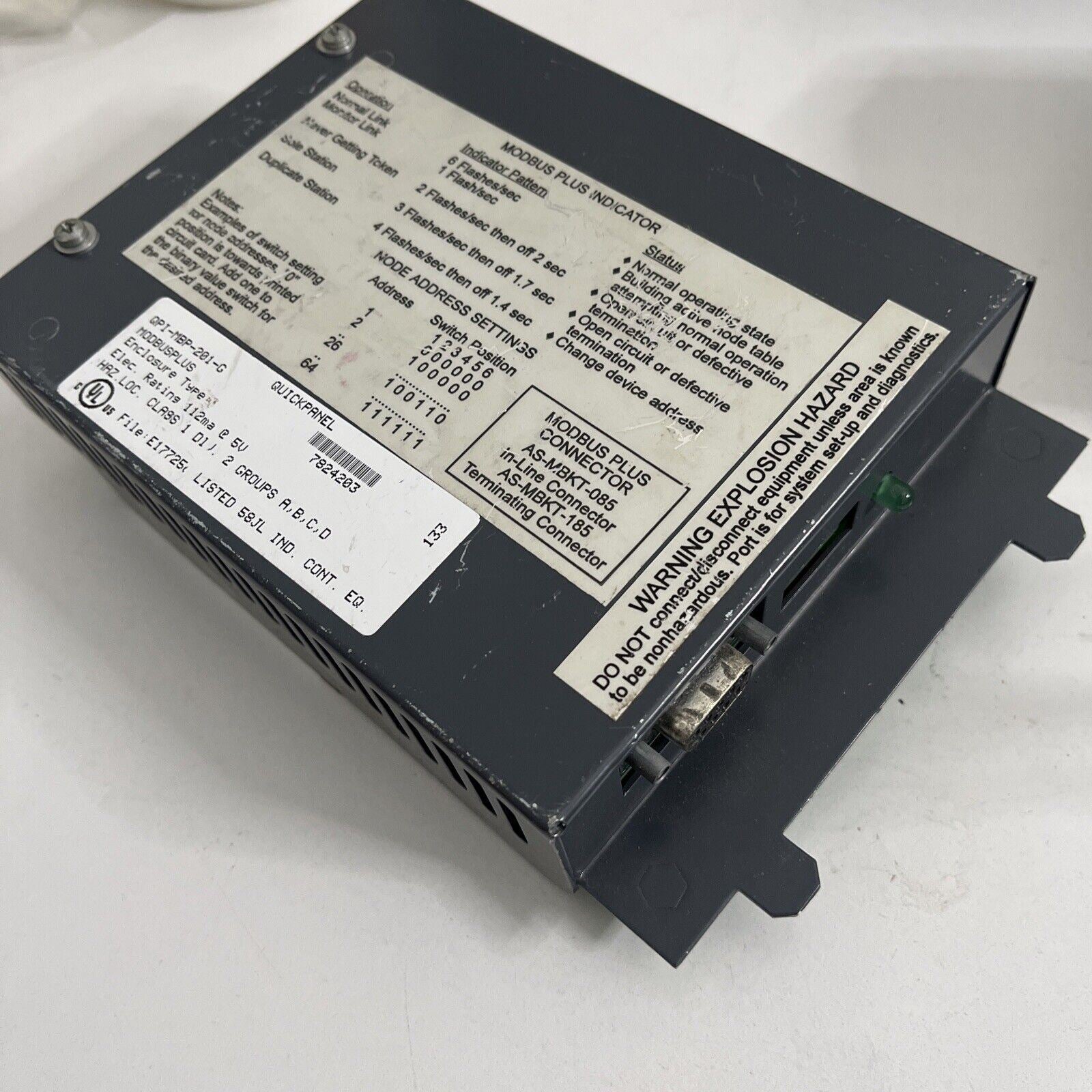 Quickpanel QPI-MBP-201-G Modbus Plus Indicator, 112mA@5VDC – Retro Unit