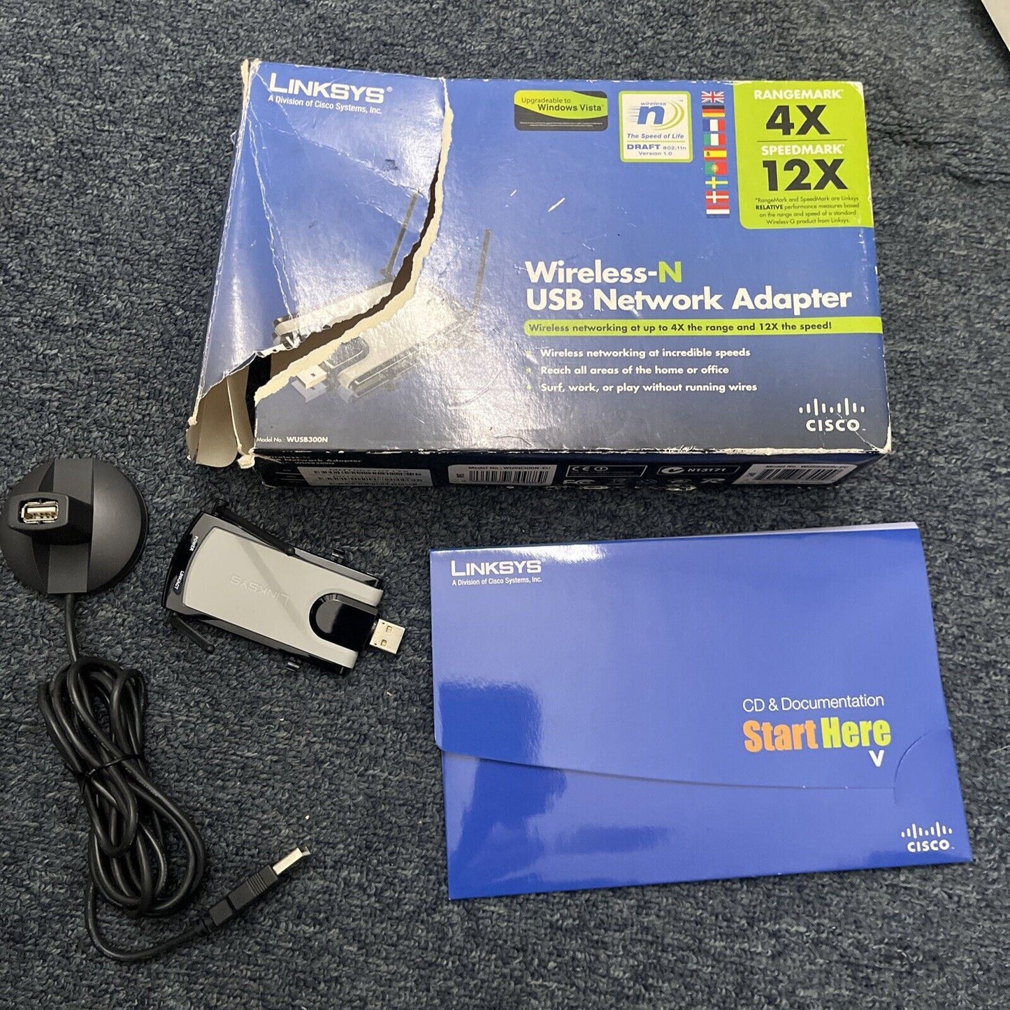 Linksys Wireless-N USB Network Adapter WUSB300N