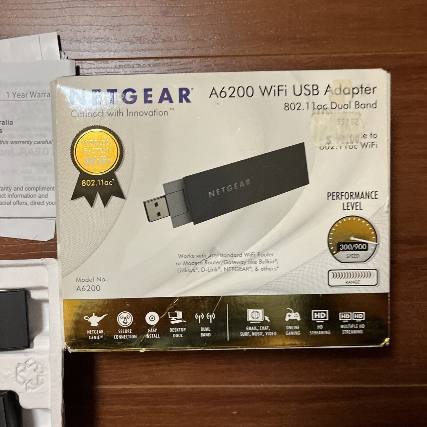 Netgear A6200 WiFi USB Adapter 802.11ac Dual Band