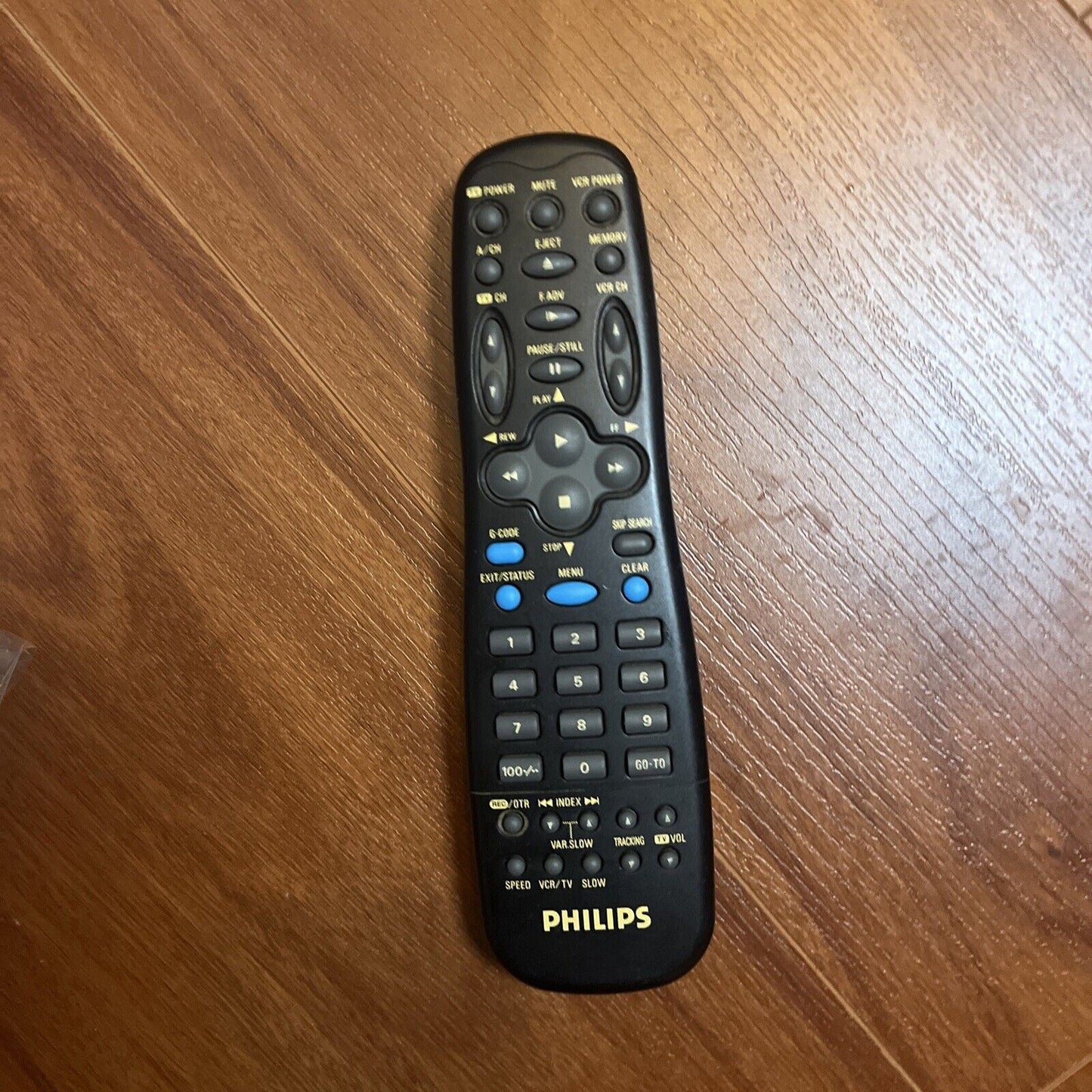 Genuine Philips Remote Control for TV VCR *Missing Battery Cover*