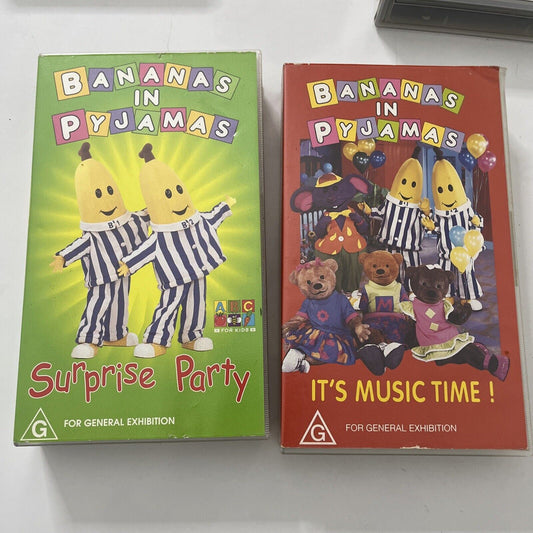 Bananas in Pyjamas: Surprise Party / It's Music Time! (VHS) PAL