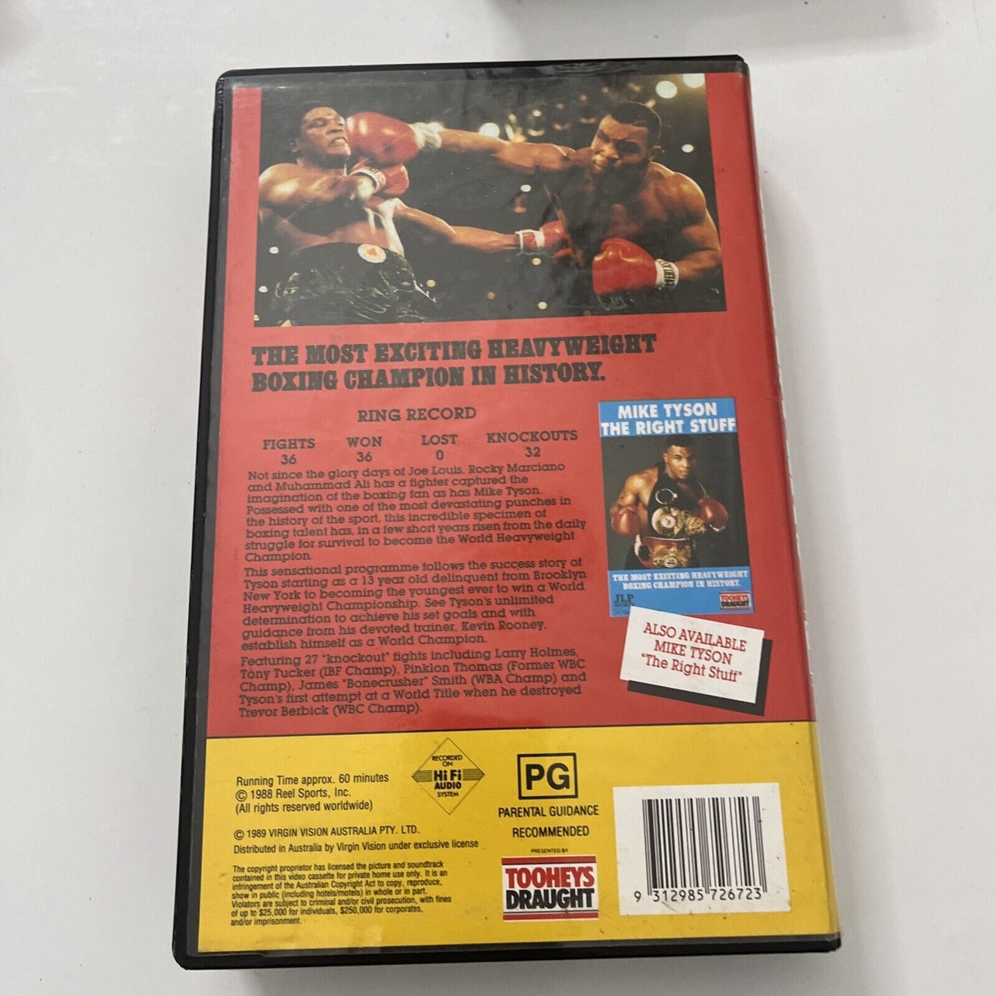 Mike Tyson's Greatest Hits (VHS, 1989) PAL