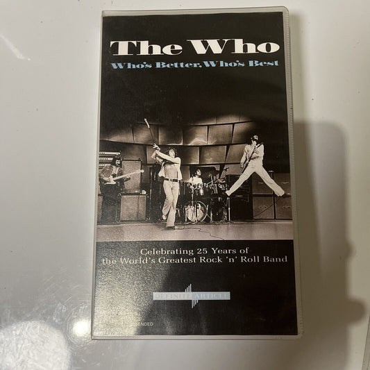 The Who - Who's Better, Who's Best (VHS, 1988) PAL Video