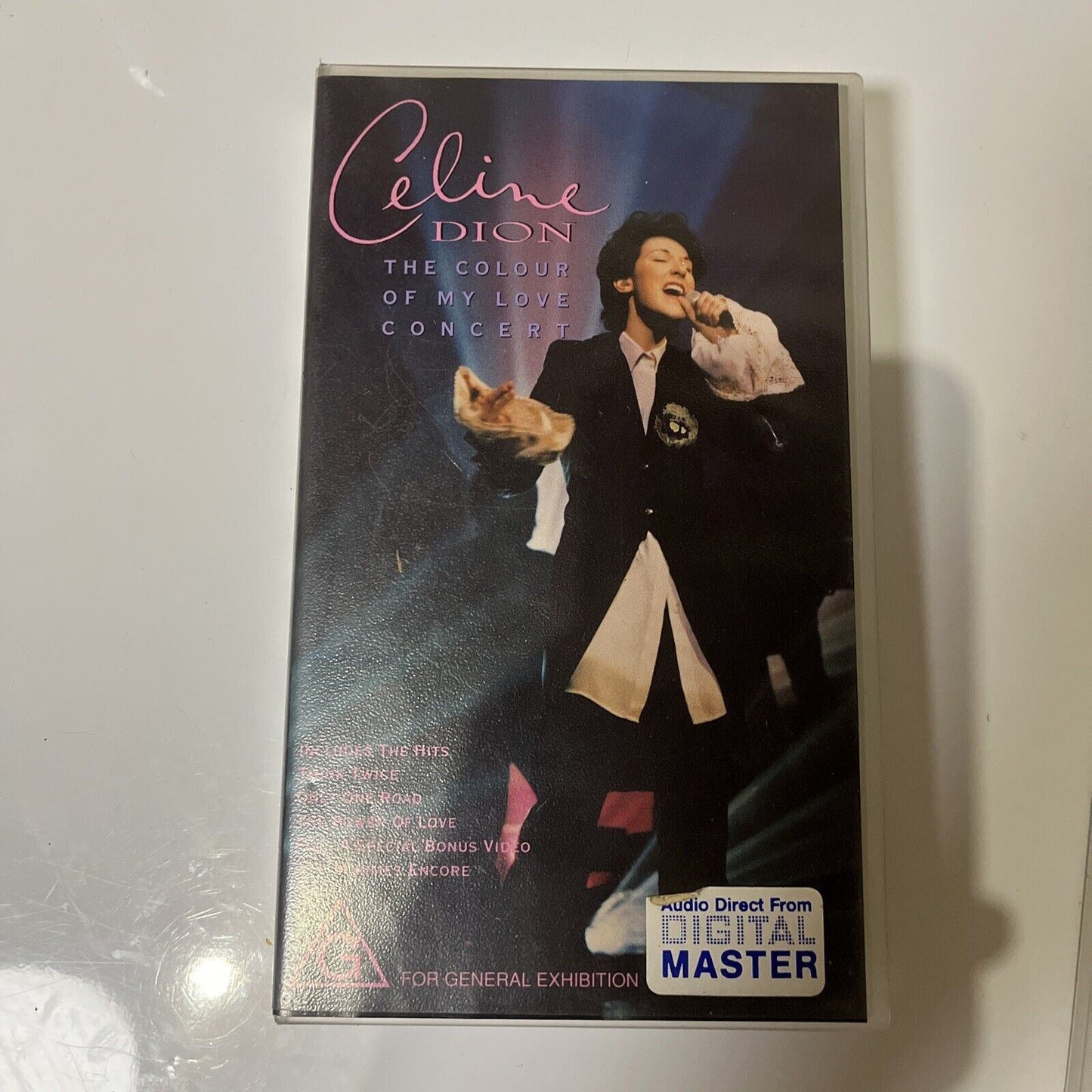 Celine Dion - The Colour of My Heart Concert (VHS, 1995) PAL