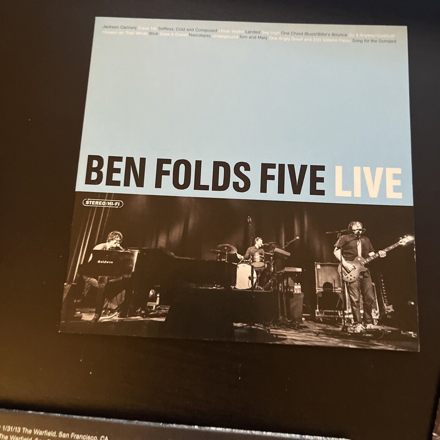 *Autographed & Tickets* Ben Folds Five - Ben Folds Five Live (CD, 2013)