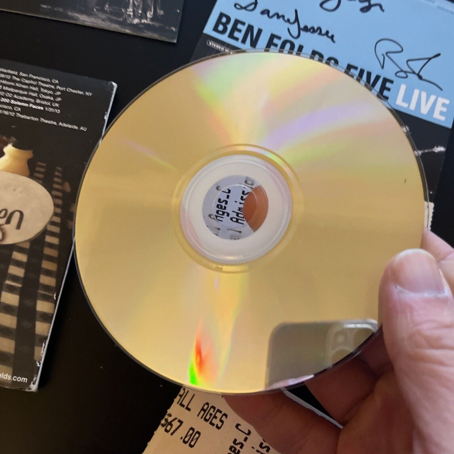 *Autographed & Tickets* Ben Folds Five - Ben Folds Five Live (CD, 2013)