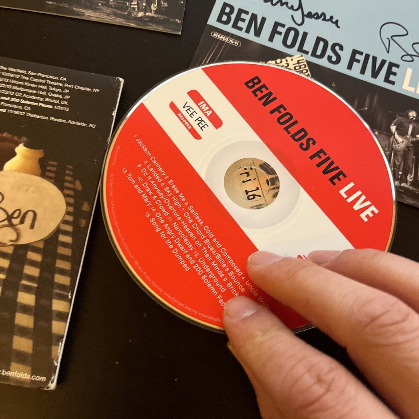 *Autographed & Tickets* Ben Folds Five - Ben Folds Five Live (CD, 2013)