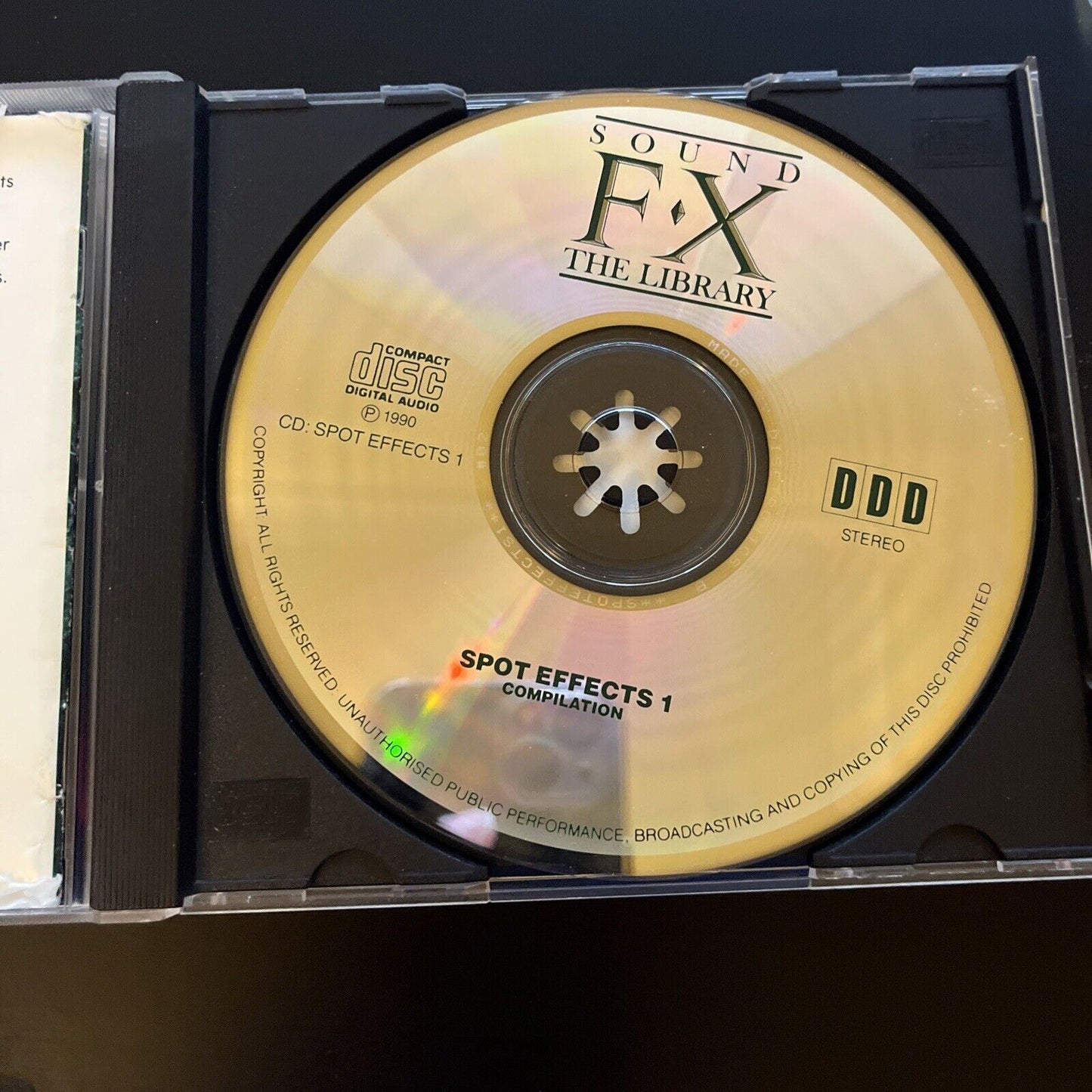 Sound FX The Library - Spot Effects 1. (Compilation) (CD, 1990)