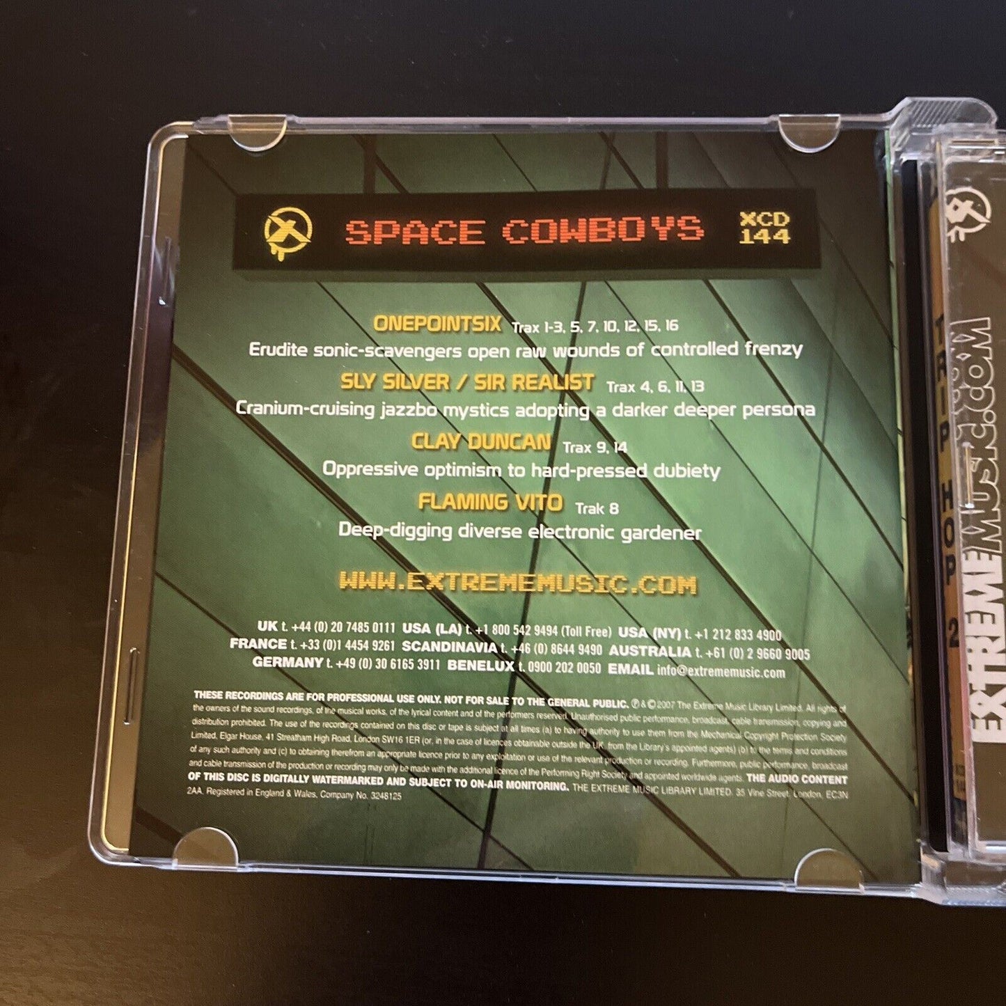 Extreme Music XCD 144 - Space Cowboys - Trip Hop 2 (CD, 2007)