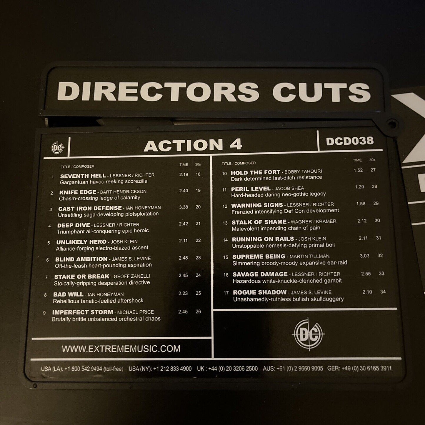 Production Music Library - Directors Cuts - Action 4 DCD038 (CD, 2008)