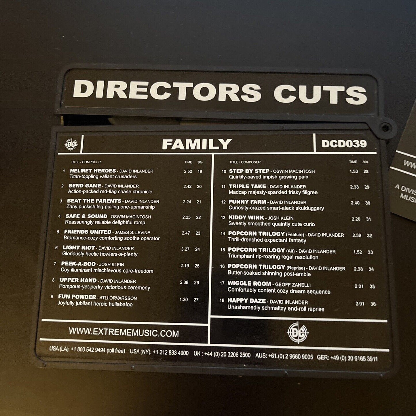 Production Music Library - Directors Cuts - Family DCD039 (CD, 2008)