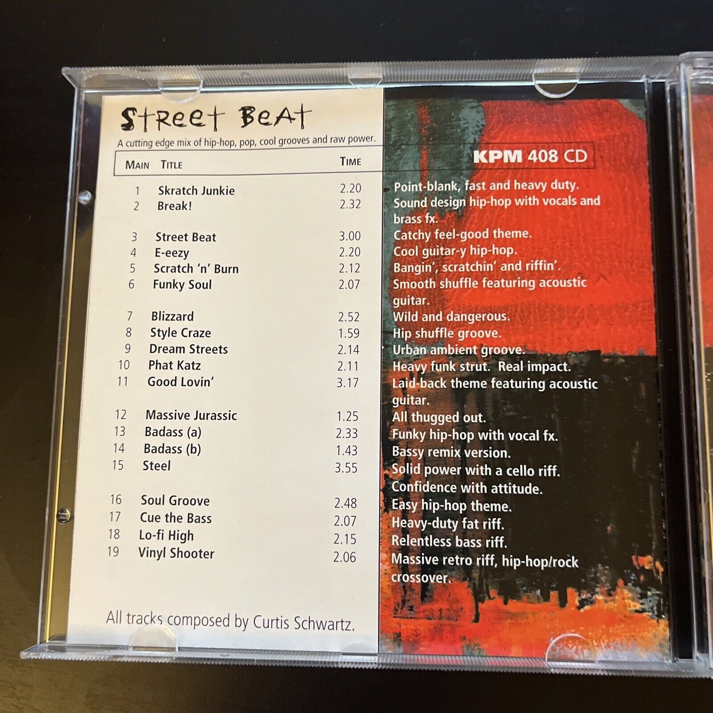 KPM Music 408 - Curtis Schwartz - Street Beat (CD, 1999)