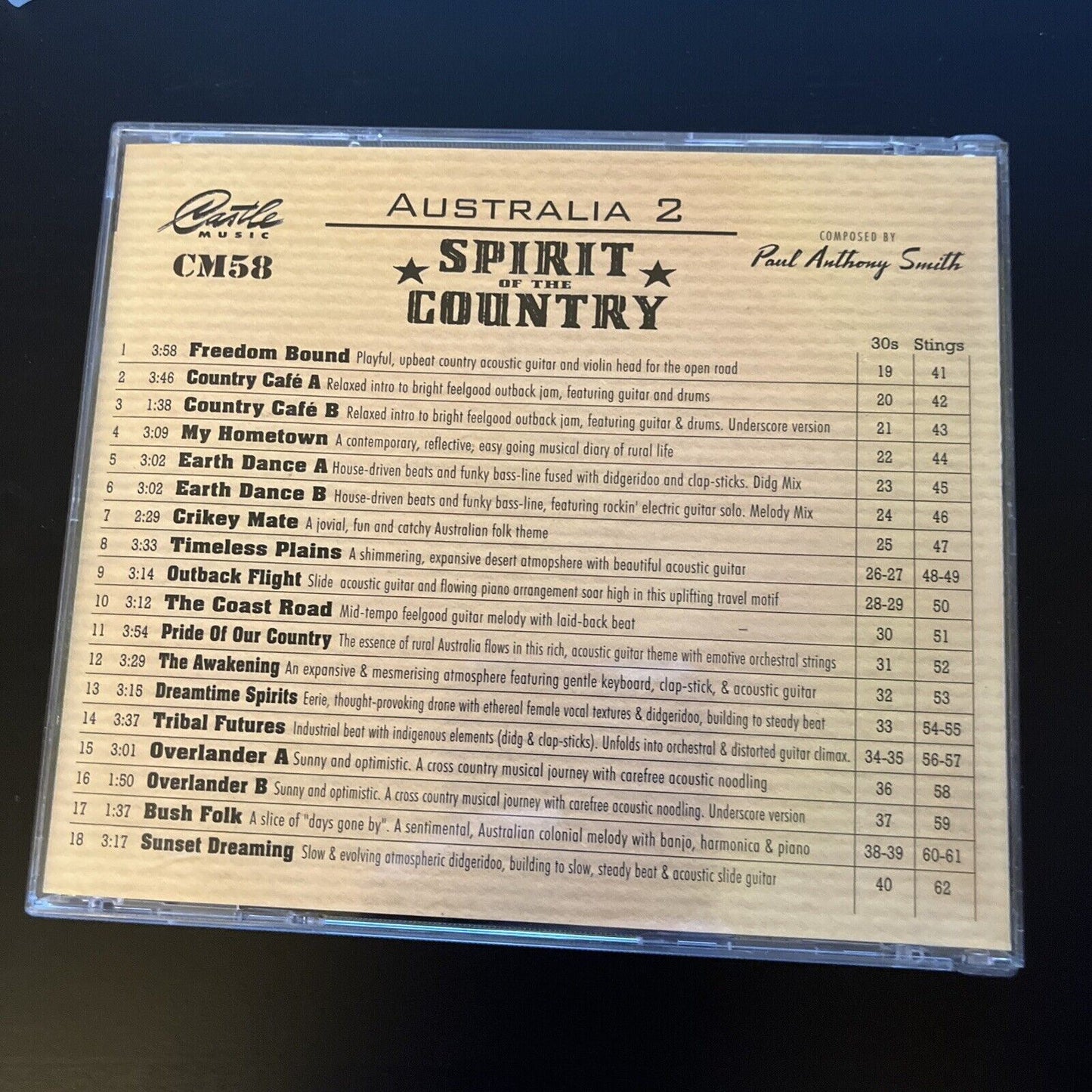 Paul Anthony Smith - Australia 2: Spirit of the Country (CD, 2007)