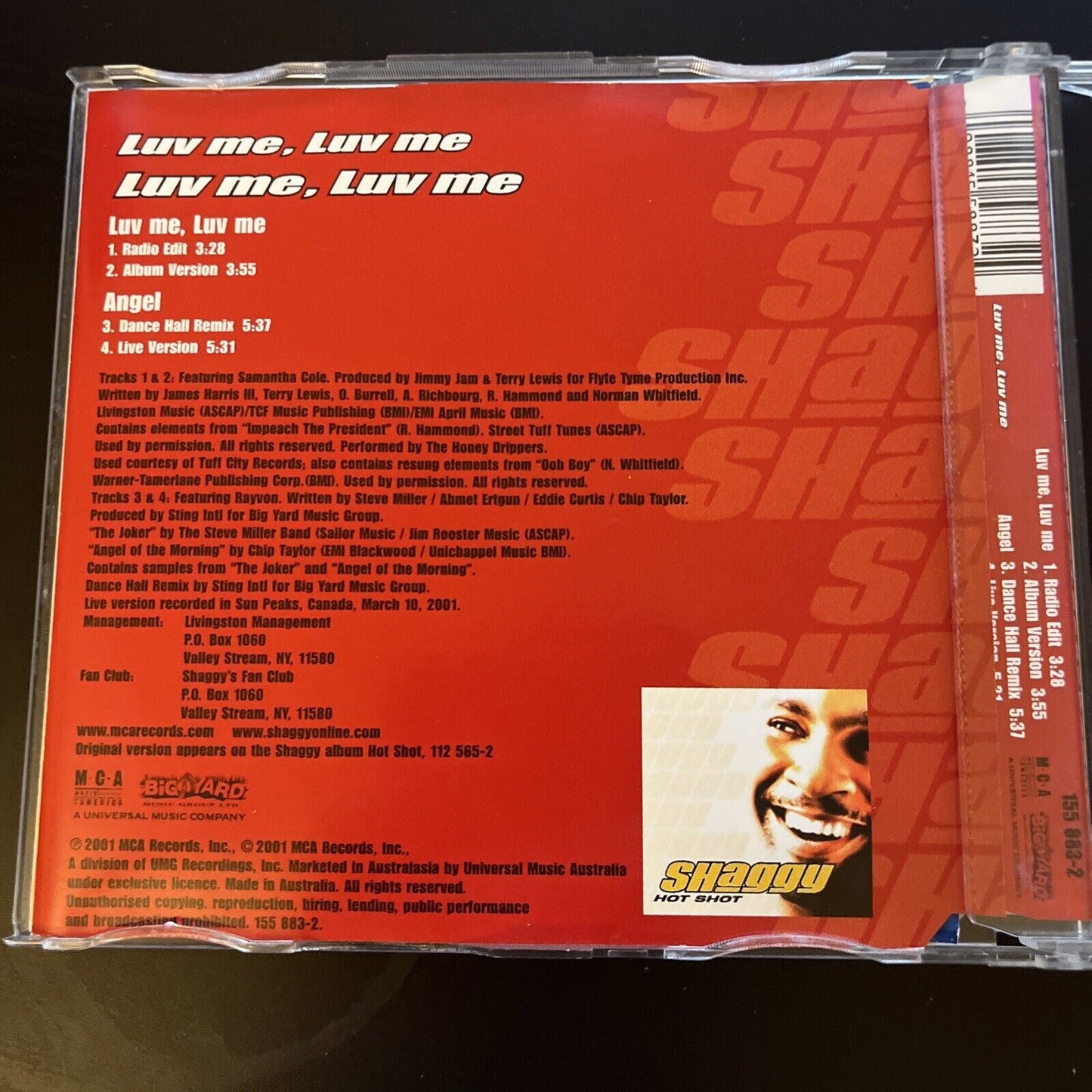 Shaggy - Luv Me, Luv Me, Luv Me, Luv Me (CD, 2001) Single