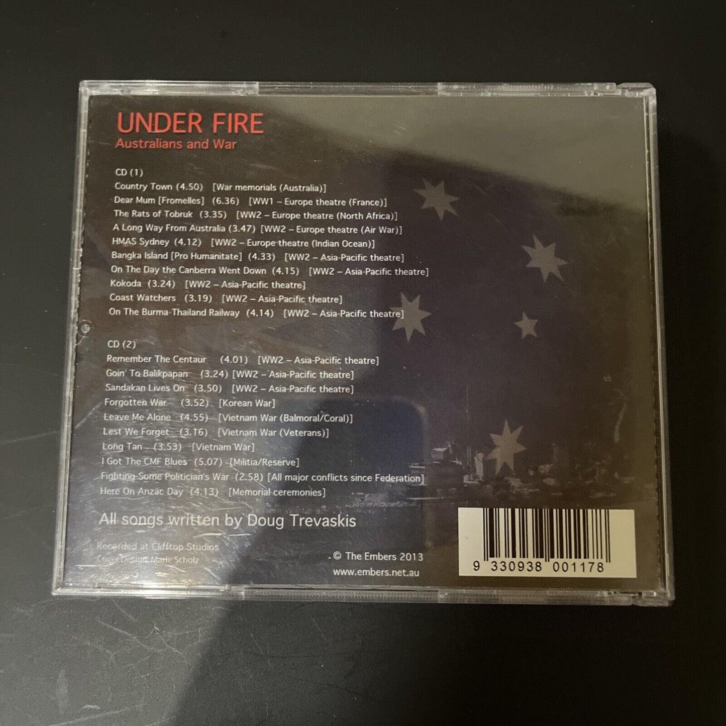 The Embers - Under Fire Australians and War (CD, 2013, 2-Disc)