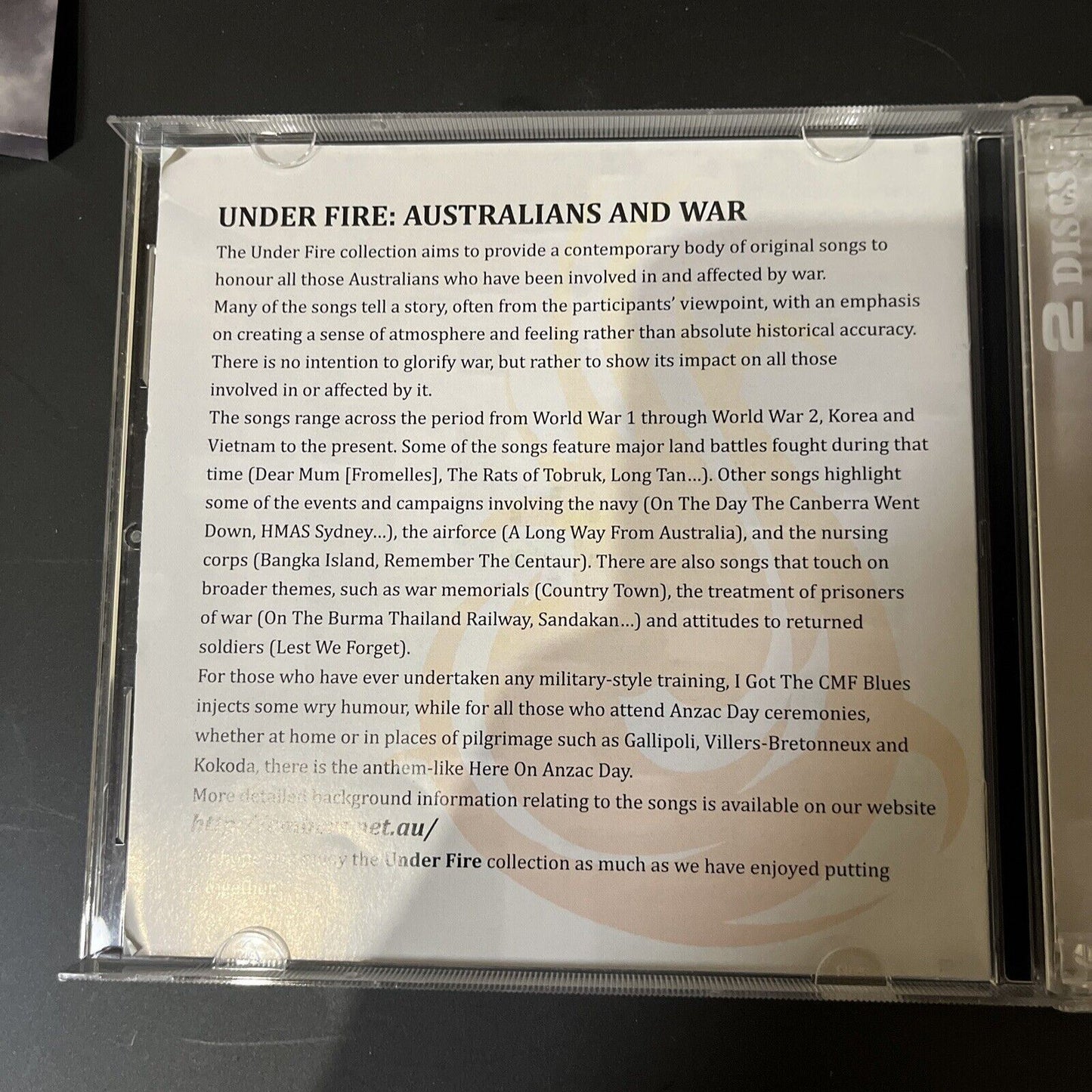 The Embers - Under Fire Australians and War (CD, 2013, 2-Disc)