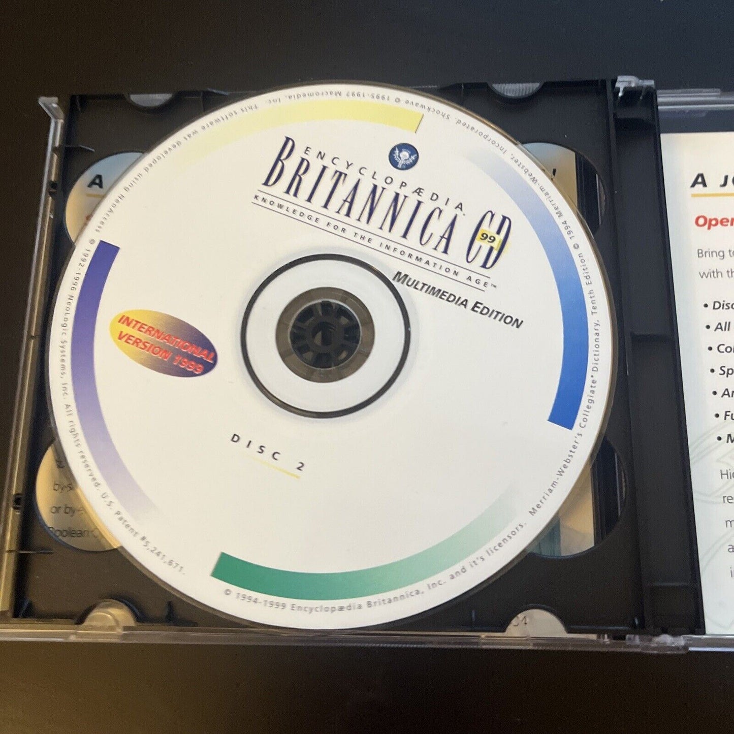 Encyclopaedia Britannica CD 99 PC CDROM