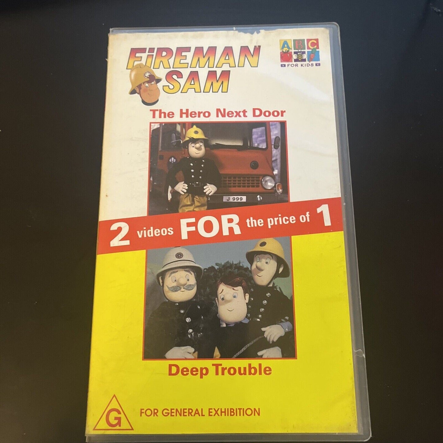 Fireman Sam - The Hero Next Door / Deep Trouble (VHS, 1988) PAL