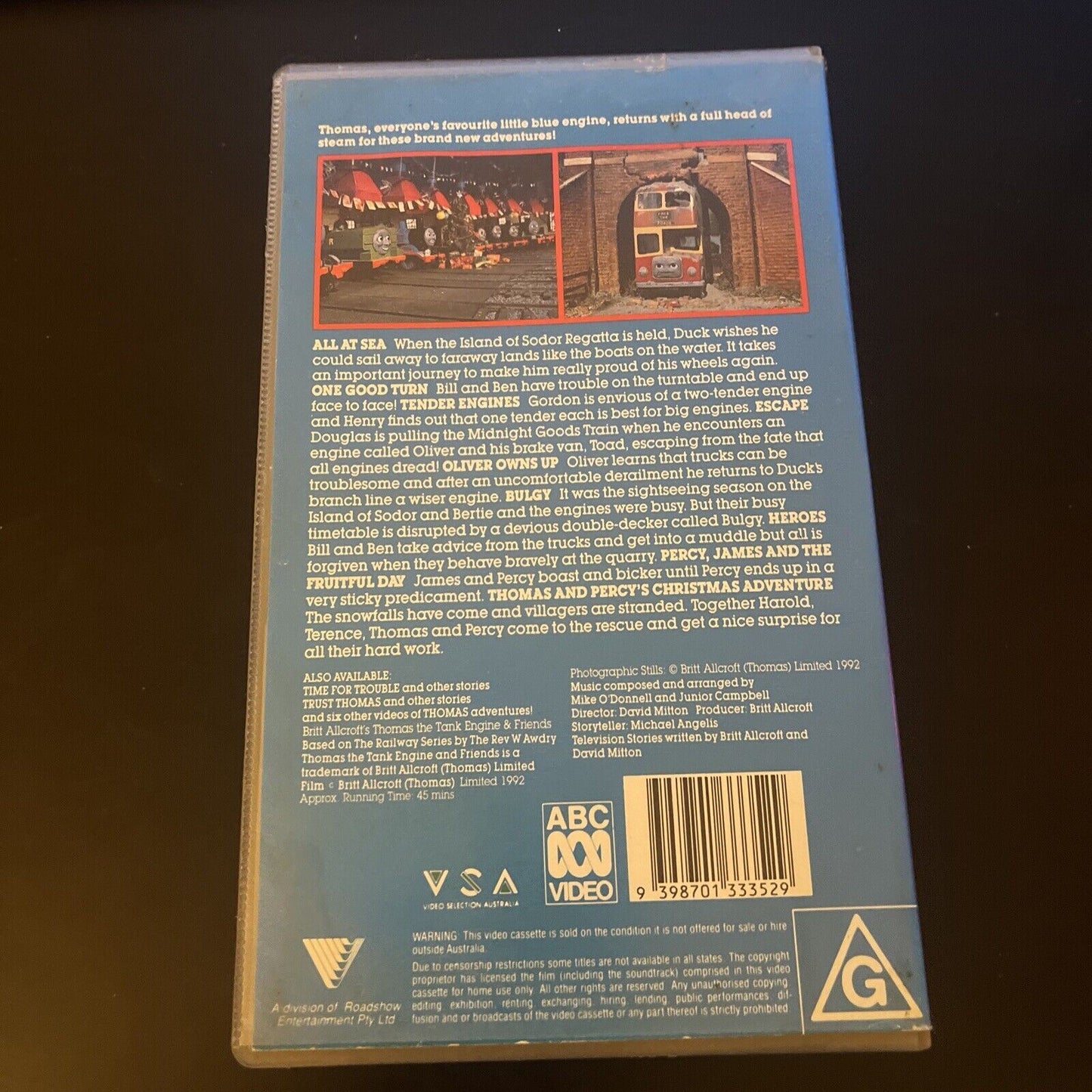 Thomas the Tank Engine & Friends : Escape & Other Stories (VHS,1992) Tape PAL