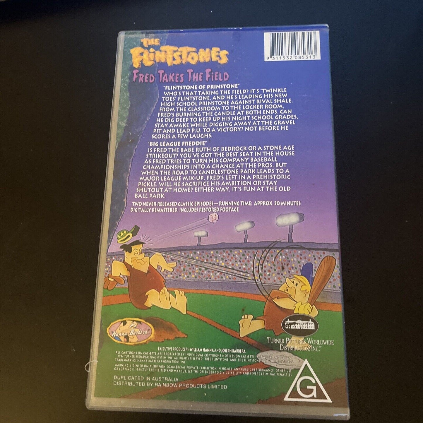 The Flintstones - Fred Takes The Field (VHS, 1993) PAL